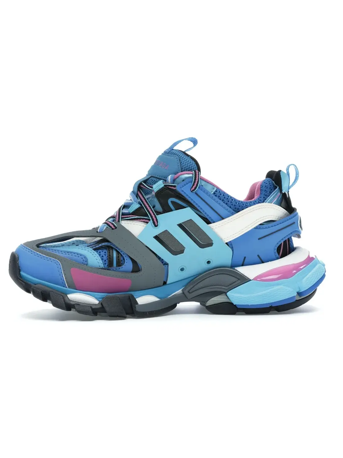 Женские кроссовки с уникальным дизайном Balenciaga Track — изображение 3 из 4, синий/розовый/белый