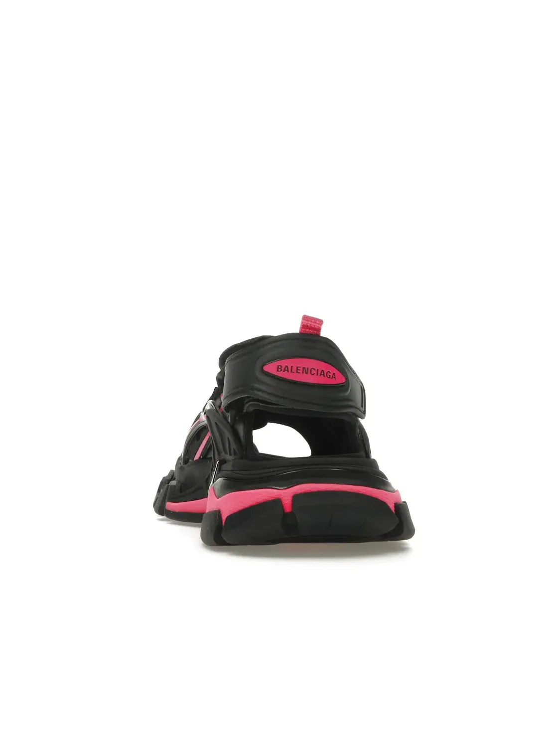 Сандалии женские Balenciaga Track Sandal, с принтом — изображение 4 из 4, черный/розовый