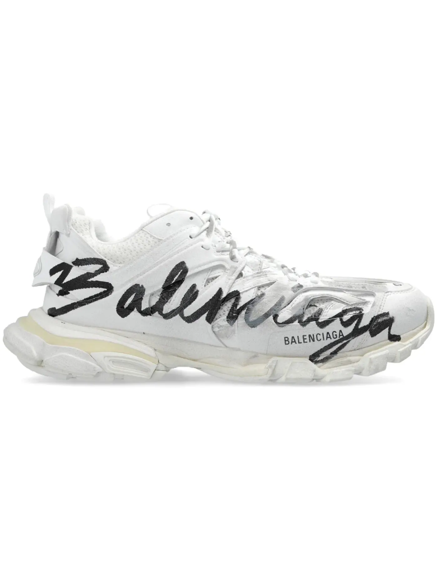 Кроссовки мужские Balenciaga Track Signature — изображение 1 из 1, белый/черный