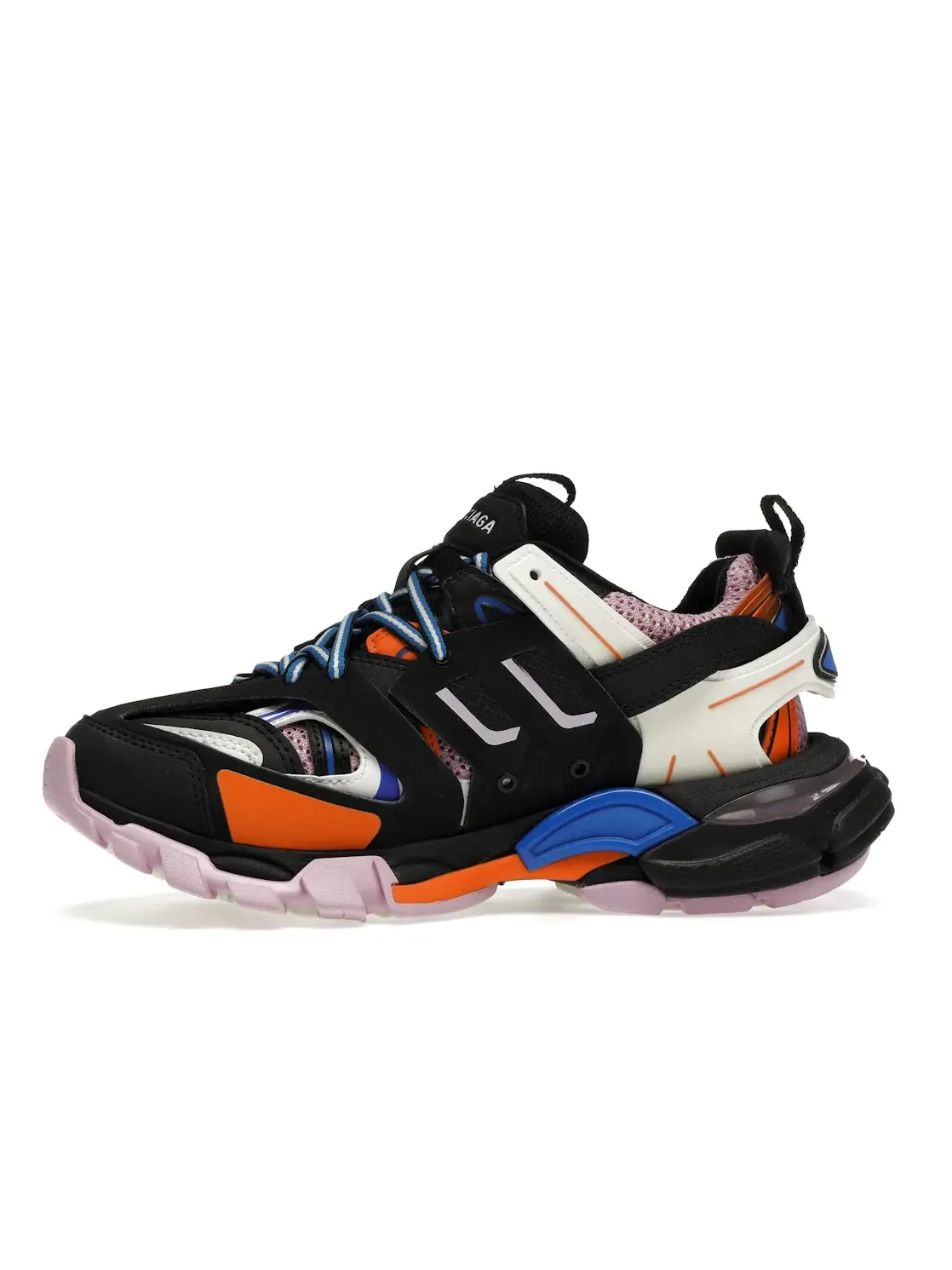 Кроссовки Balenciaga Track Trainers с принтом — изображение 3 из 4, черный/оранжевый/розовый