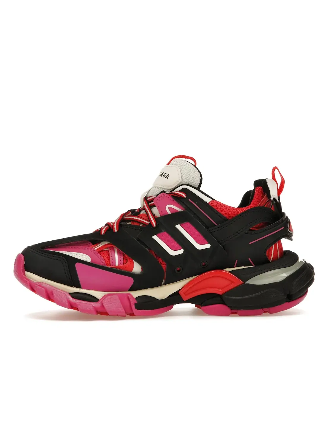 Кроссовки женские Balenciaga Track Trainers — изображение 3 из 4, черный/красный/розовый