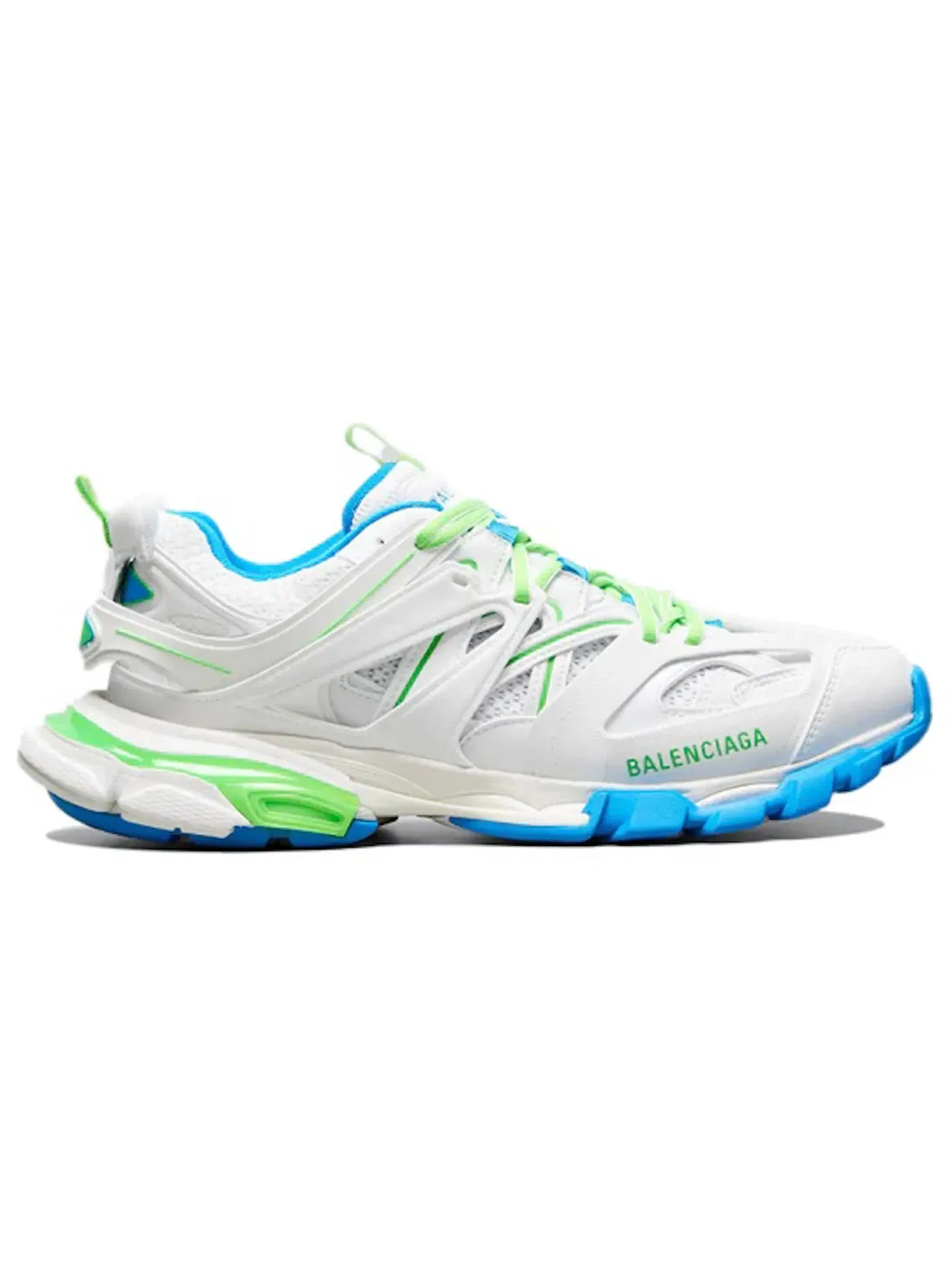 Кроссовки женские Balenciaga Track — изображение 1 из 1, белый/зеленый