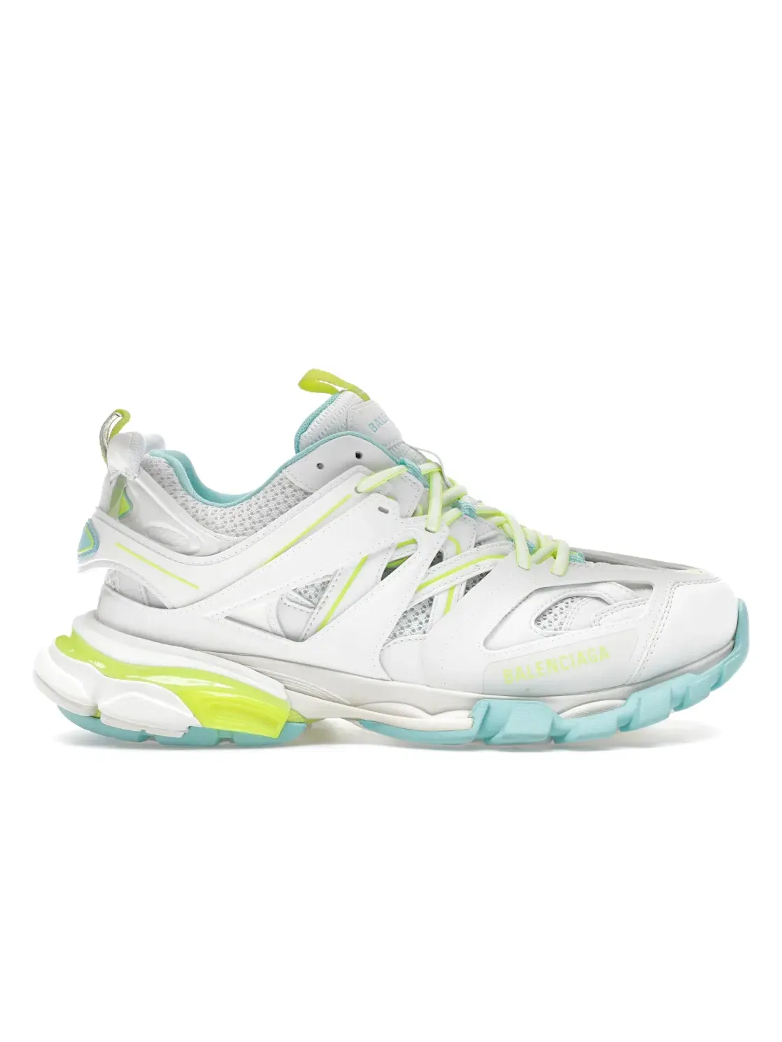 Кроссовки мужские Balenciaga Track, с контрастными вставками — изображение 1 из 4, белый/желтый/синий