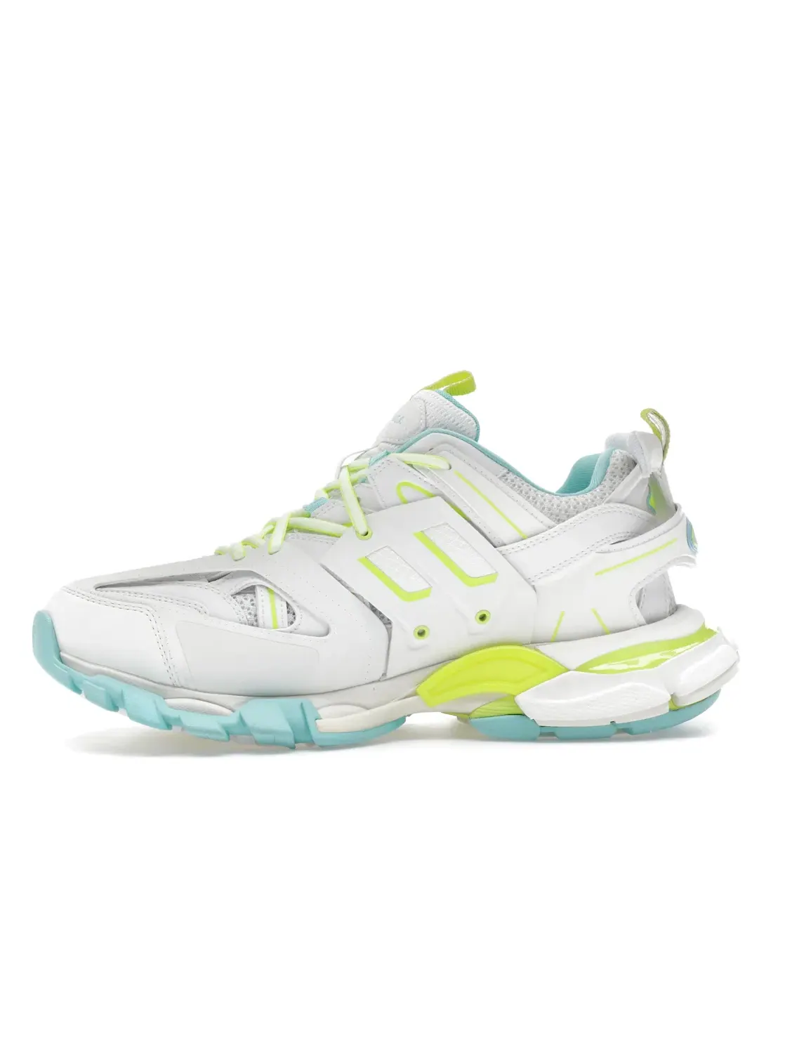 Кроссовки мужские Balenciaga Track, с контрастными вставками — изображение 3 из 4, белый/желтый/синий