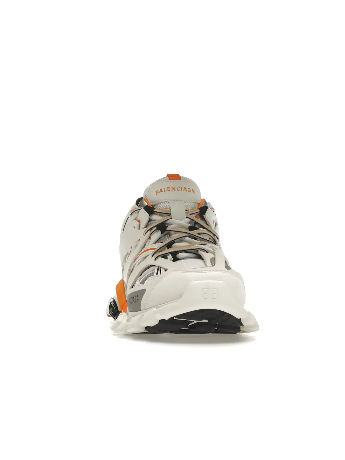 Кроссовки мужские Balenciaga Track White Orange, уникальный дизайн, без каблука — изображение 2 из 4, белый оранжевый