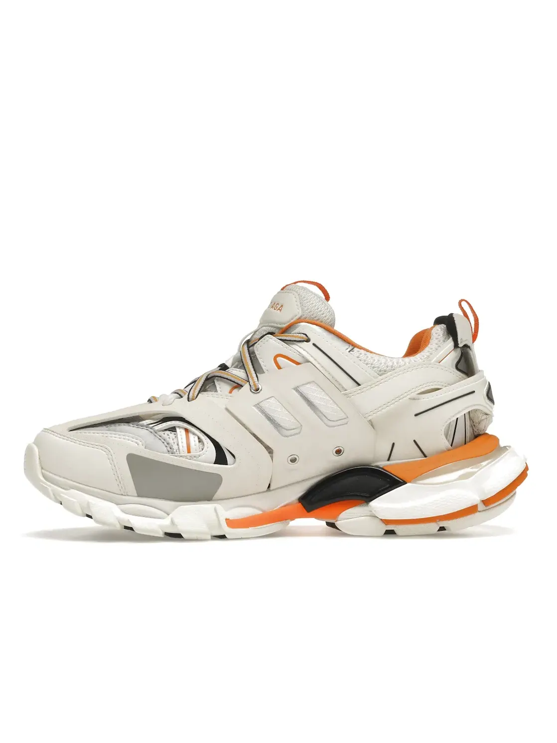 Кроссовки мужские Balenciaga Track White Orange, уникальный дизайн, без каблука — изображение 3 из 4, белый оранжевый