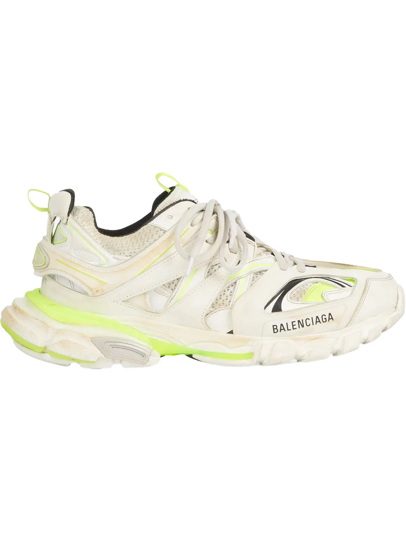 Кроссовки женские Balenciaga Track Worn Out In — изображение 1 из 1, белый/желтый/черный
