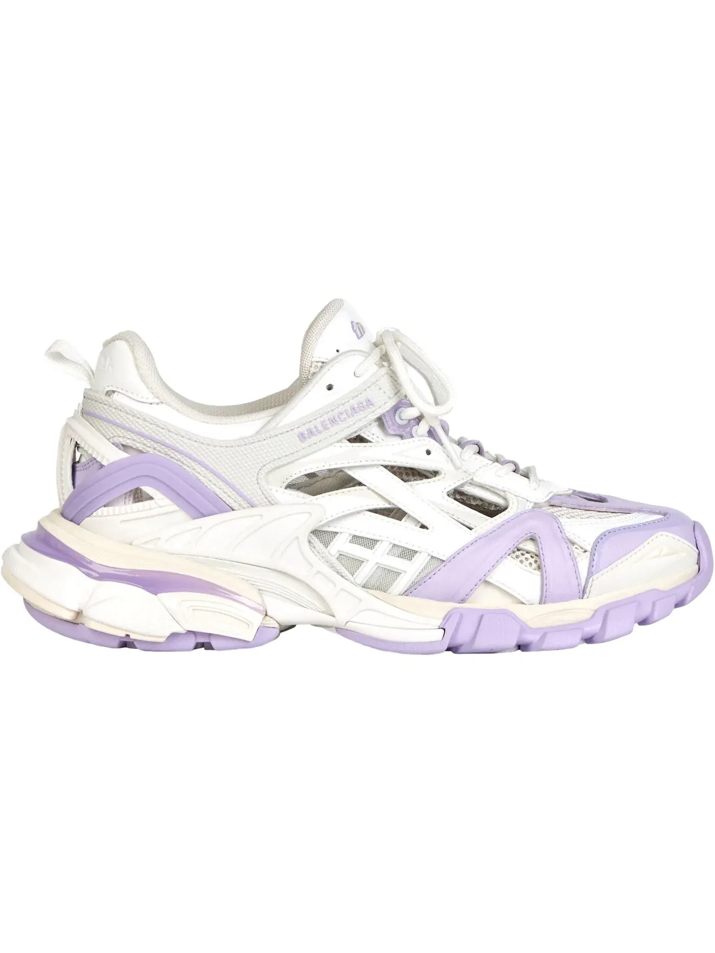 Кроссовки женские Balenciaga Track.2, с принтом — изображение 1 из 1, фиолетовый белый
