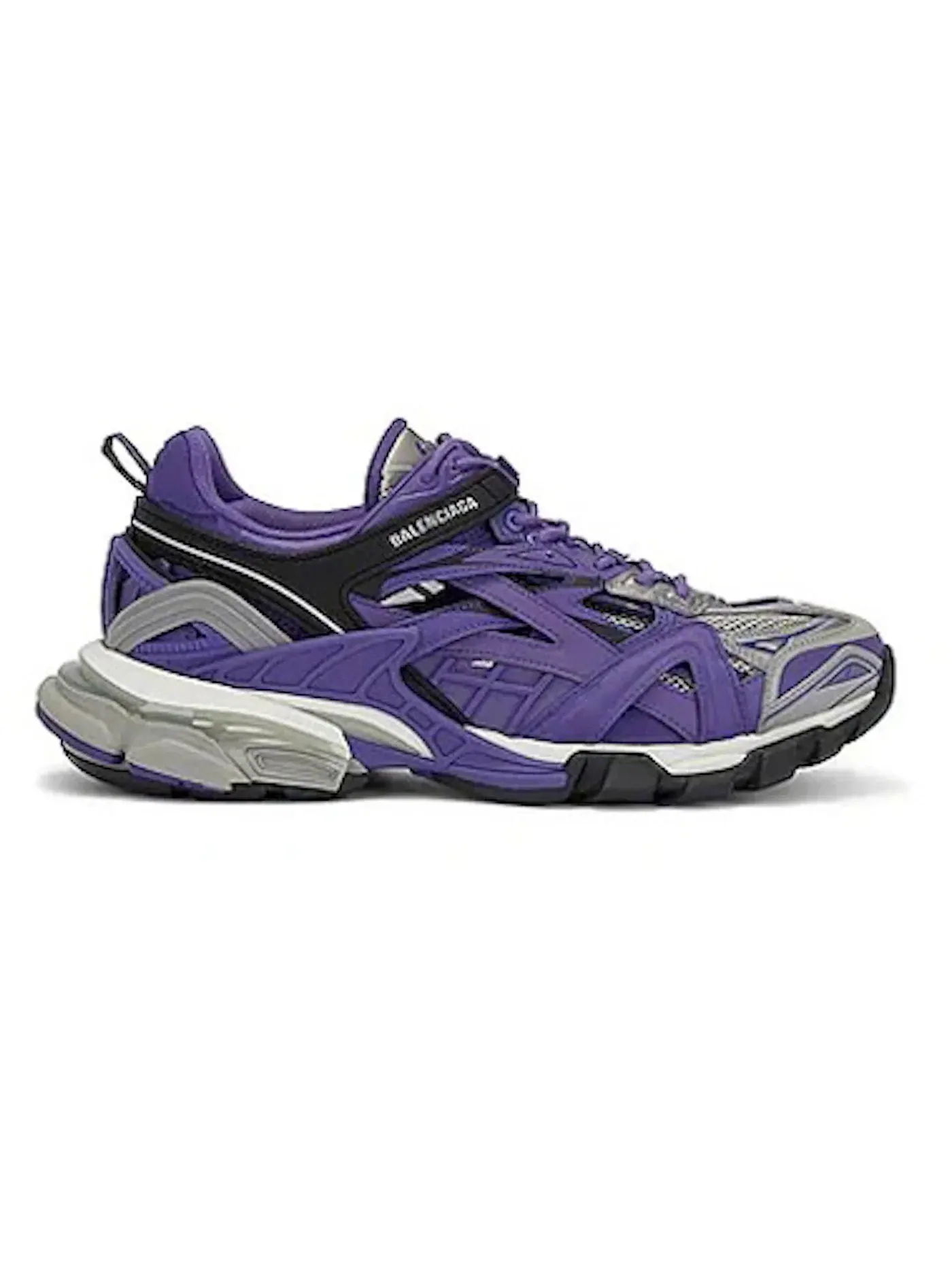 Кроссовки женские Balenciaga Track.2, шнуровка — изображение 1 из 1, фиолетовый/серый/черный