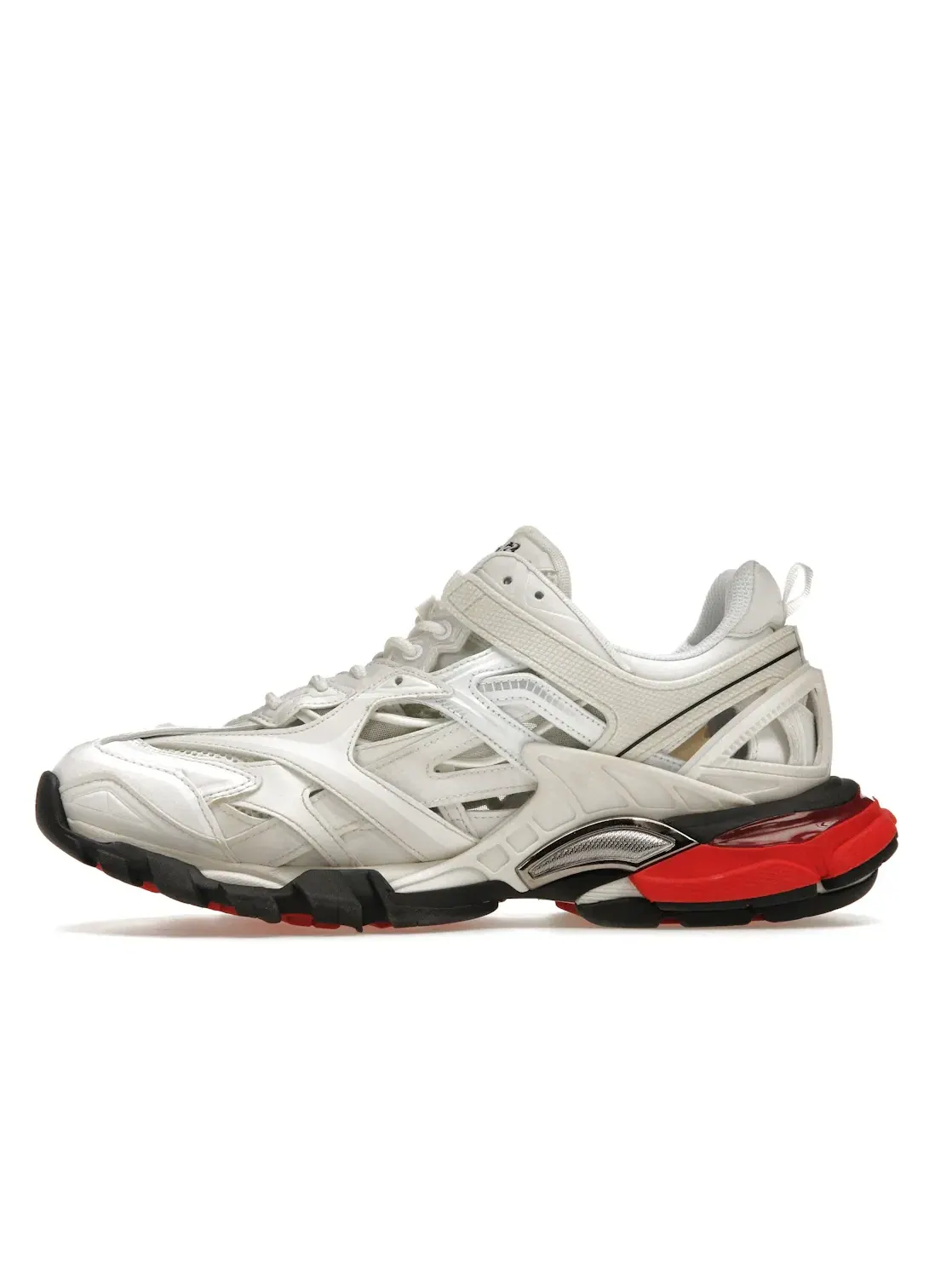 Кроссовки Balenciaga Track.2, многослойный дизайн — изображение 3 из 4, белый/красный/черный