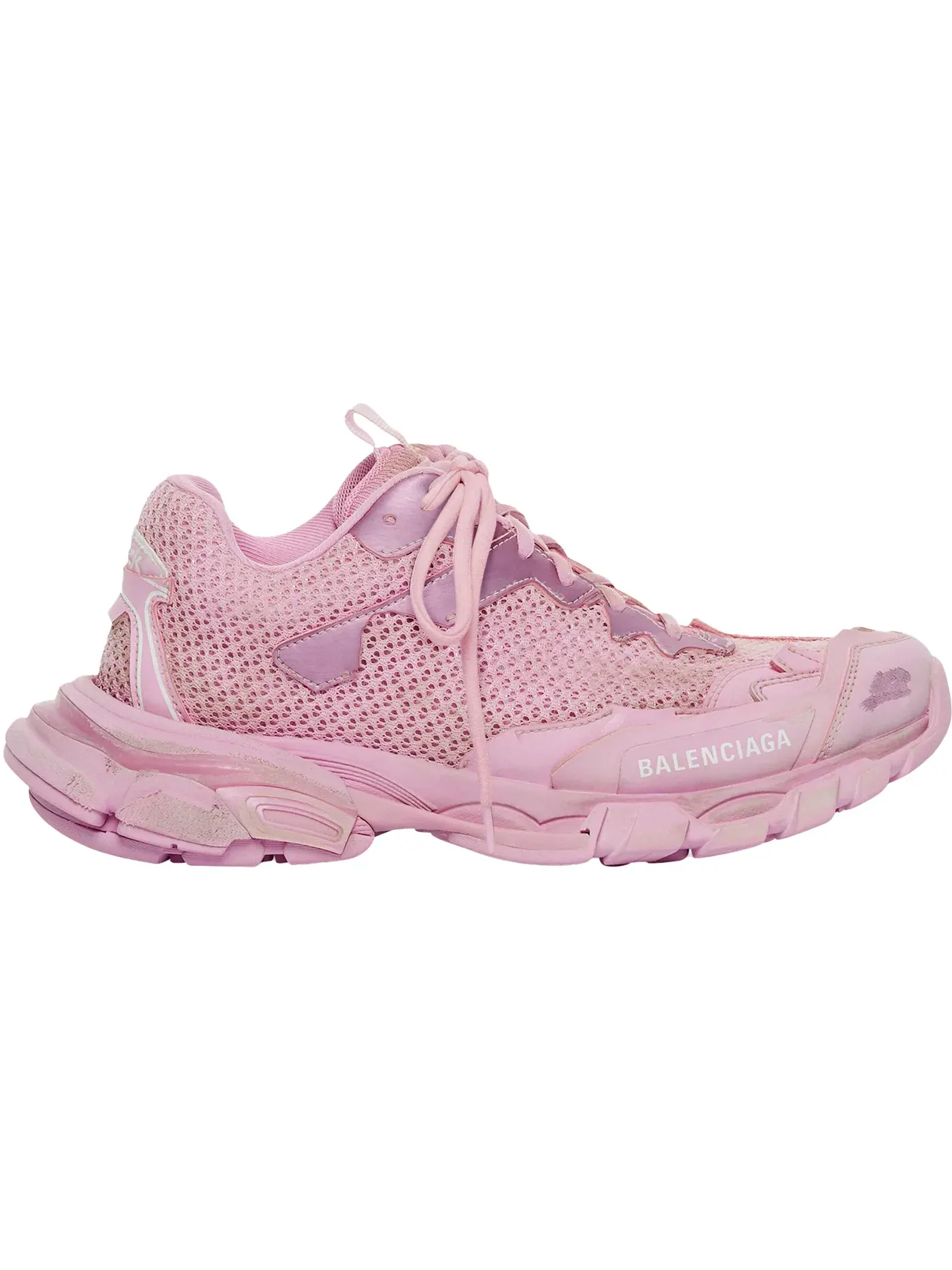 Кроссовки женские Balenciaga Track.3 с массивной подошвой — изображение 1 из 1, розовый