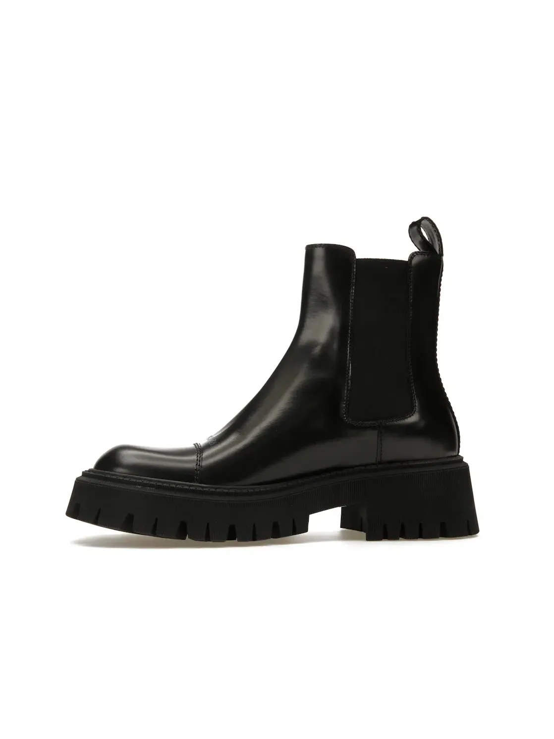 Ботинки мужские Balenciaga Tractor, кожаные — изображение 3 из 4, черный