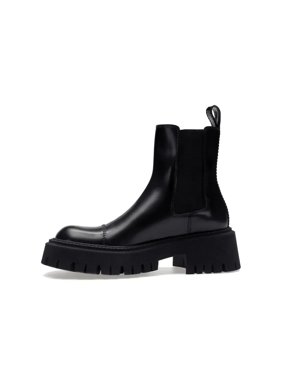 Ботинки женские Balenciaga Tractor, кожаные — изображение 3 из 4, черный