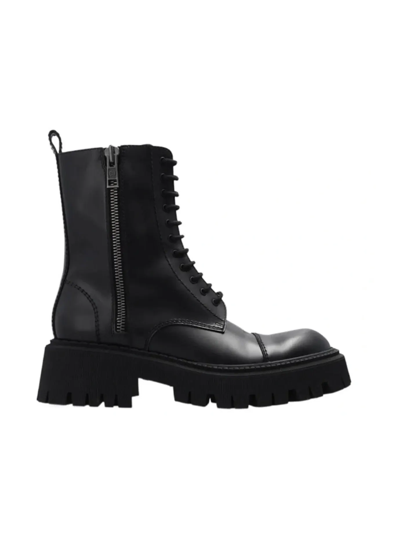 Ботинки женские Balenciaga Tractor Zip Up Combat Boot, на молнии — изображение 1 из 1, черный