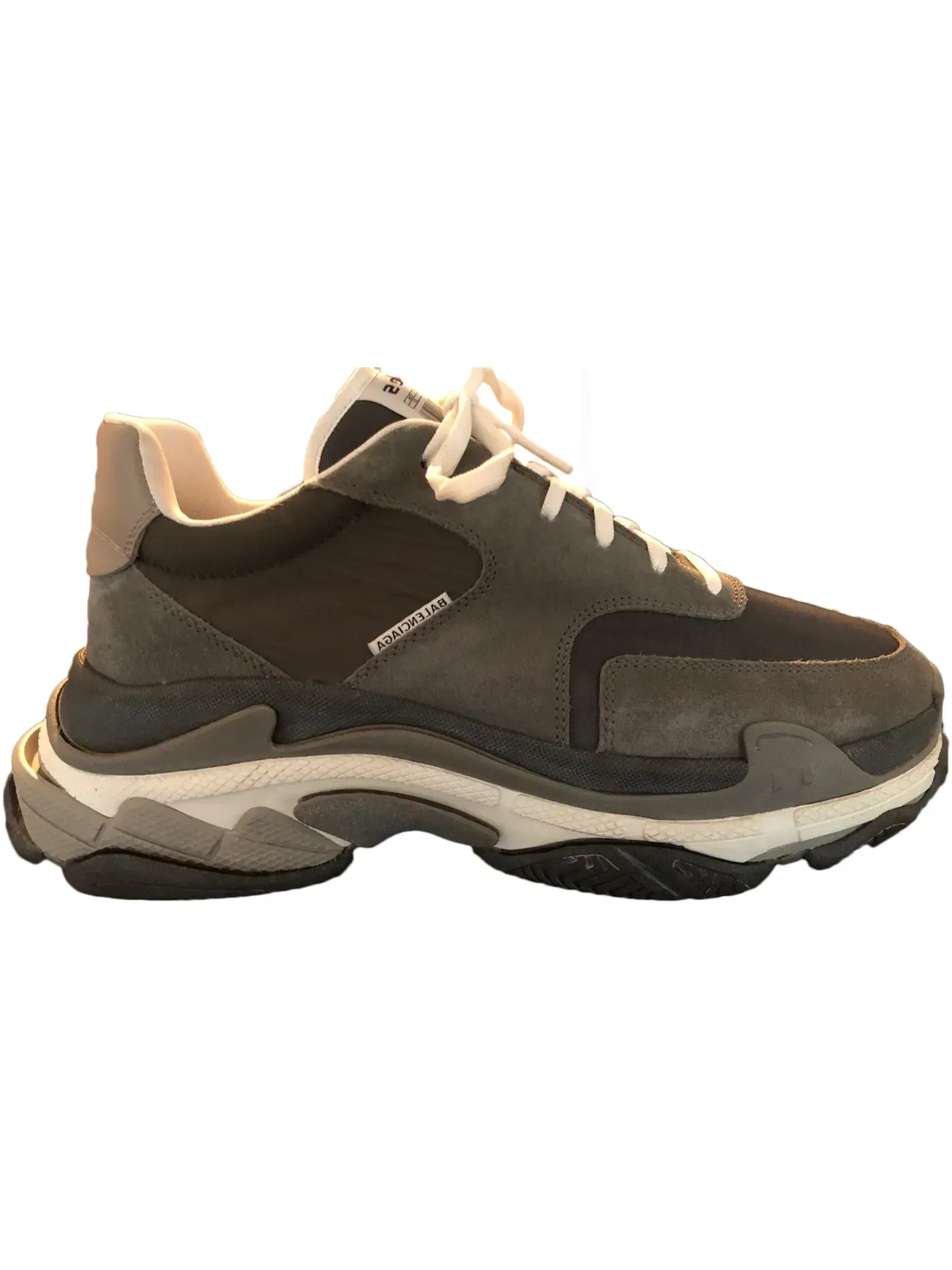Кроссовки мужские Balenciaga Triple S 2.0, с массивной подошвой — изображение 1 из 1, серый/черный