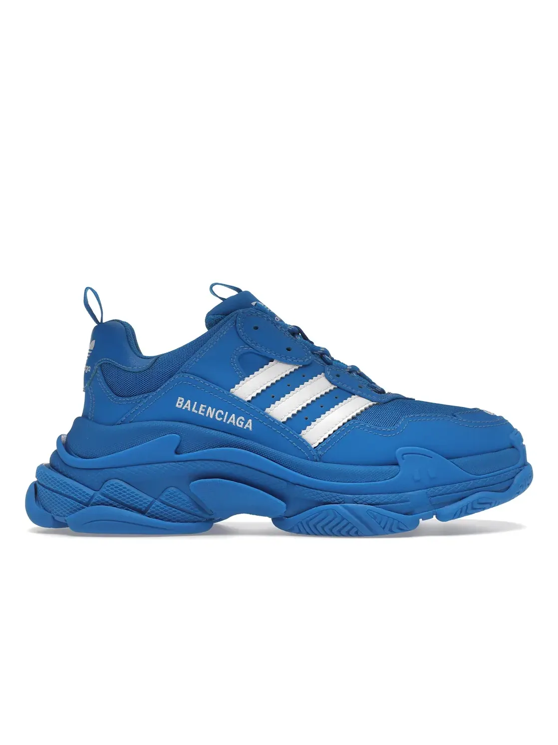 Кроссовки мужские Balenciaga x Adidas Triple S, массивная подошва — изображение 1 из 4, синий/белый