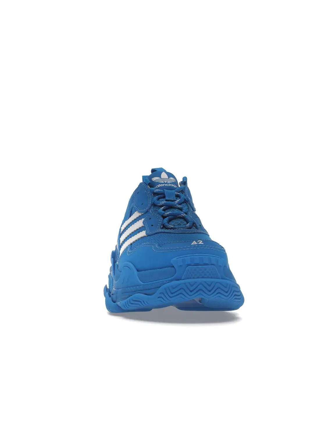 Кроссовки мужские Balenciaga x Adidas Triple S, массивная подошва — изображение 2 из 4, синий/белый