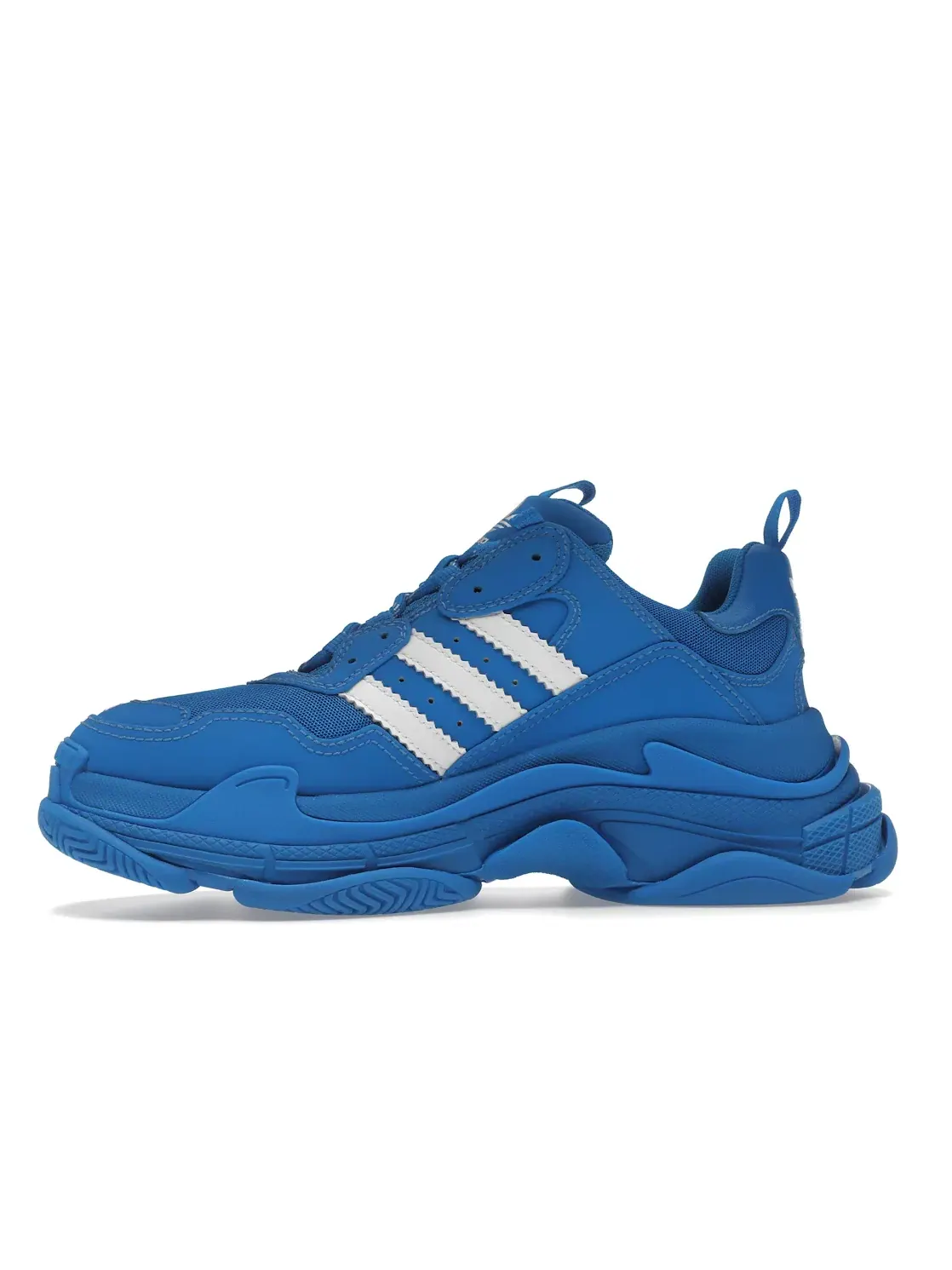Кроссовки мужские Balenciaga x Adidas Triple S, массивная подошва — изображение 3 из 4, синий/белый