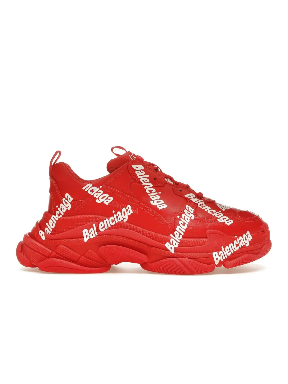 Кроссовки мужские Balenciaga Triple S, с массивной подошвой — изображение 1 из 4, красный белый