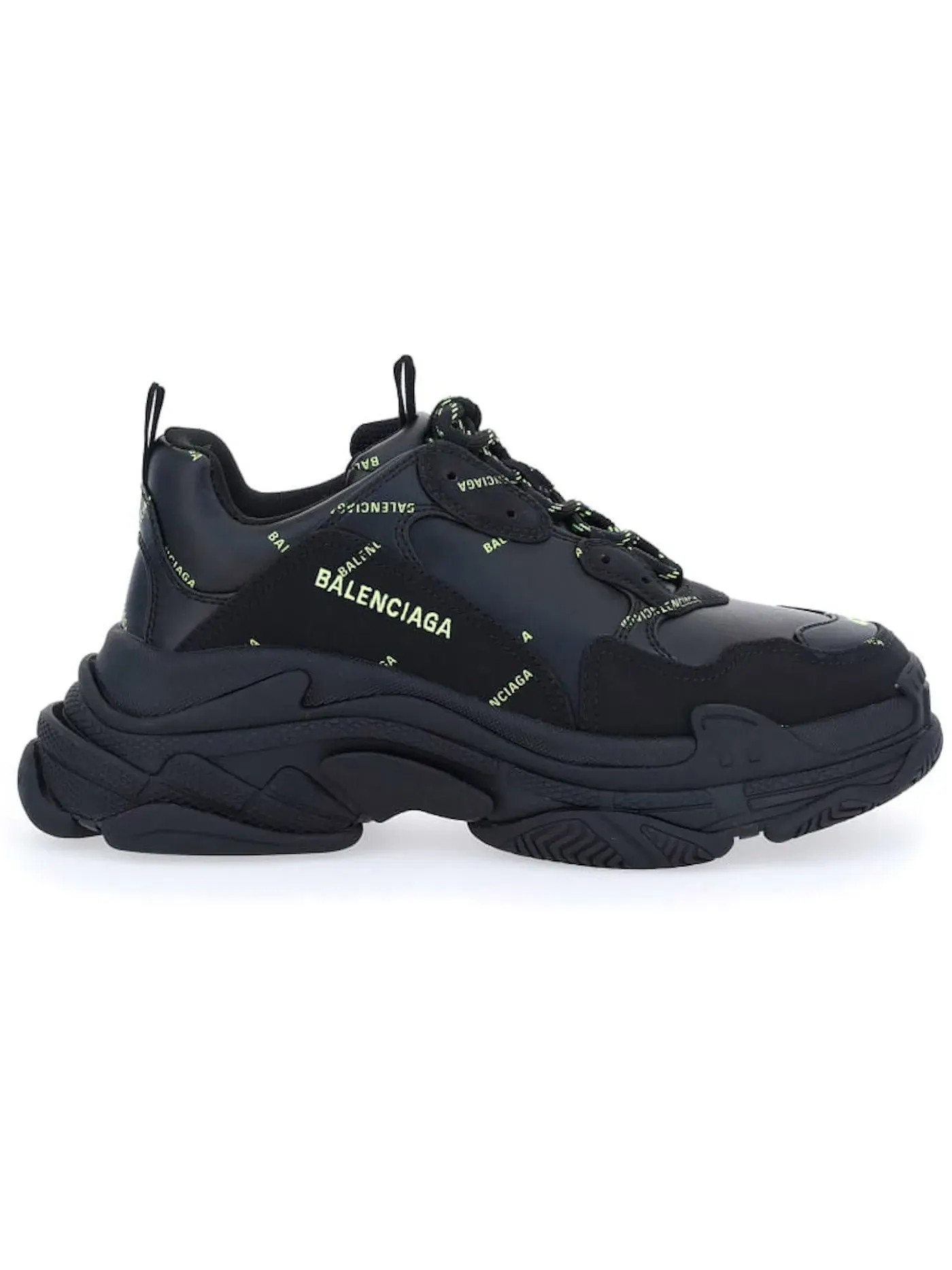 Кроссовки Balenciaga Triple S Allover Logo — изображение 1 из 1, зеленый