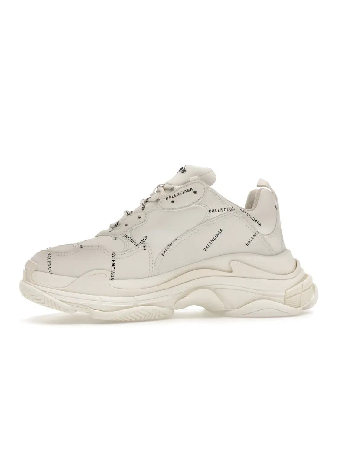 Кроссовки мужские Balenciaga Triple S Allover Logo — изображение 3 из 4, белый