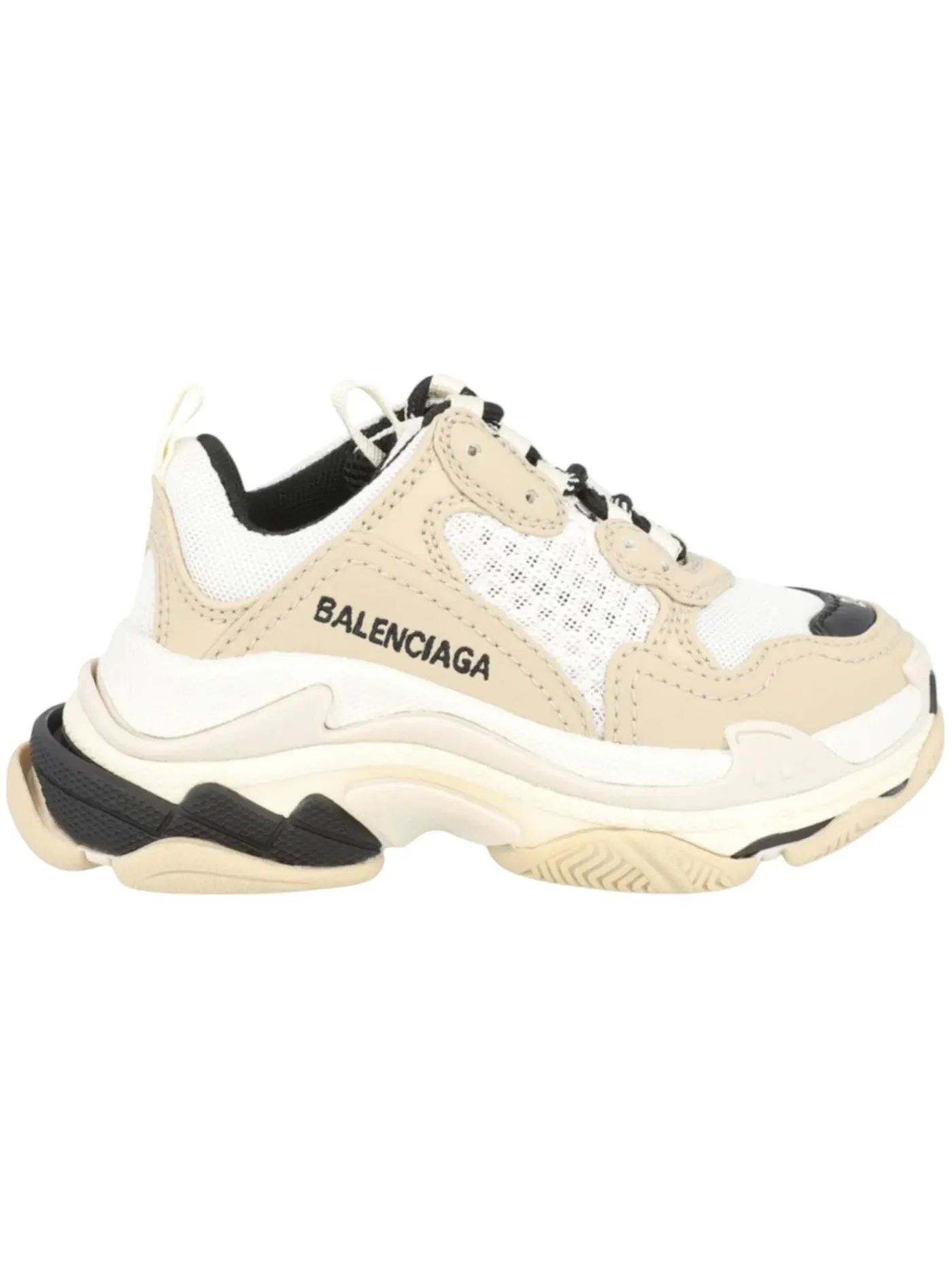 Детские кроссовки Balenciaga Triple S, массивная подошва — изображение 1 из 3, бежевый
