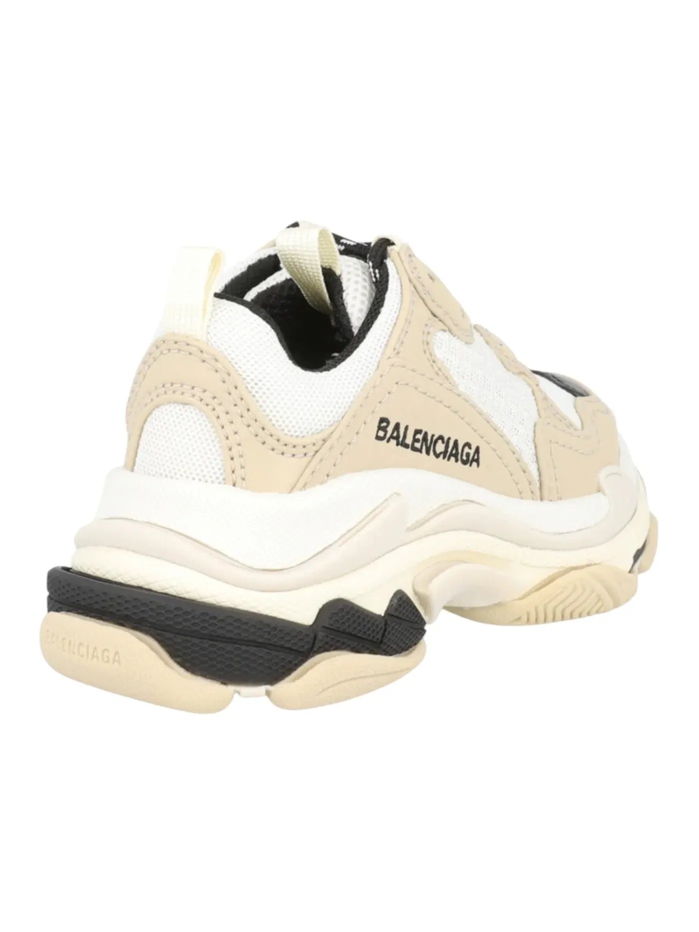 Детские кроссовки Balenciaga Triple S, массивная подошва — изображение 3 из 3, бежевый