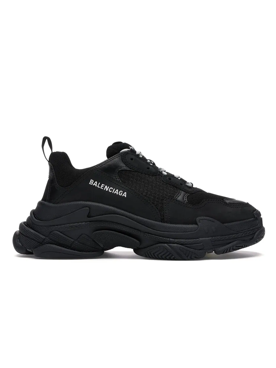 Кроссовки мужские Balenciaga Triple S, массивные — изображение 1 из 4, черный/черный