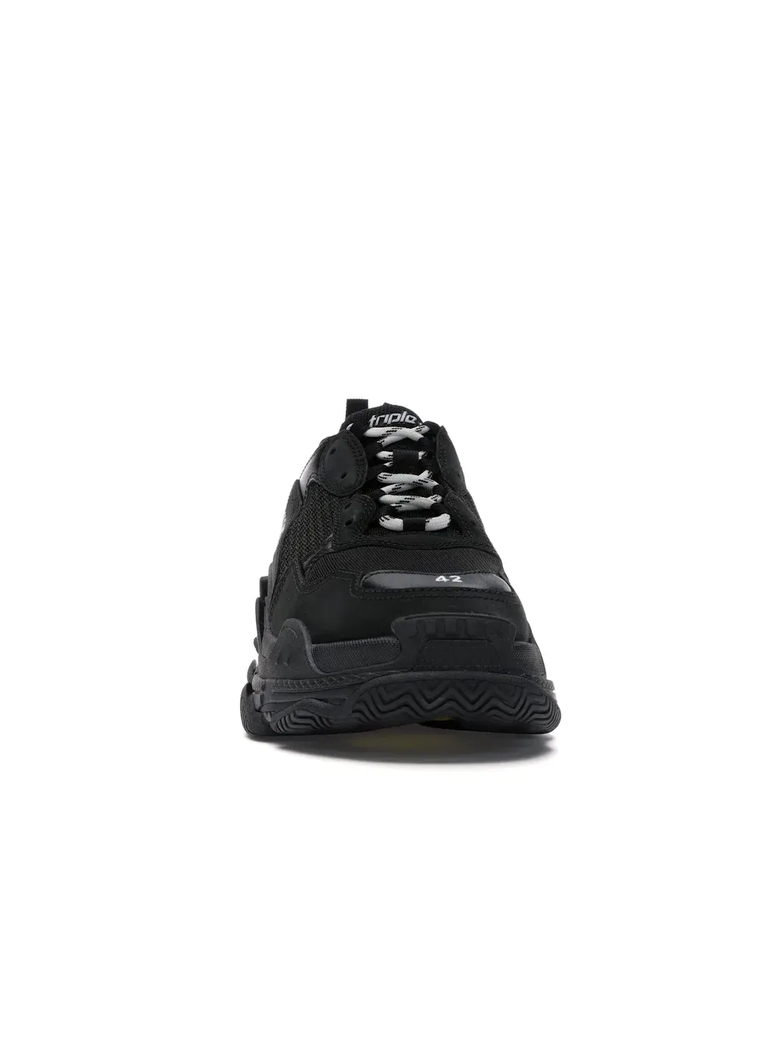 Кроссовки мужские Balenciaga Triple S, массивные — изображение 2 из 4, черный/черный