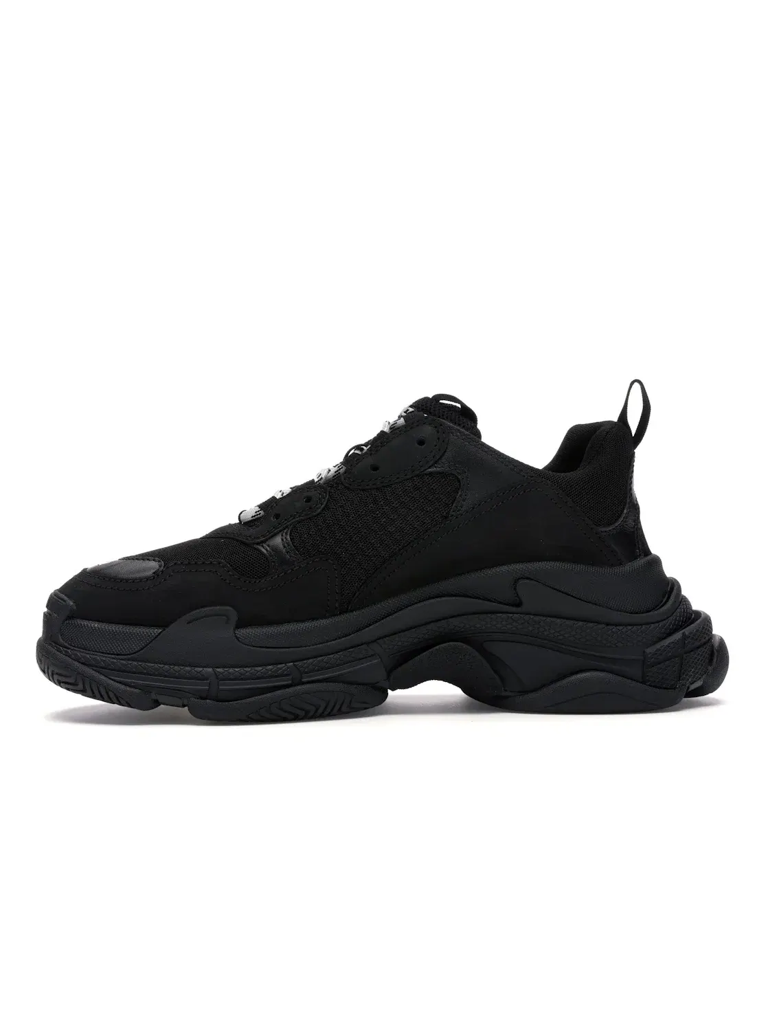 Кроссовки мужские Balenciaga Triple S, массивные — изображение 3 из 4, черный/черный