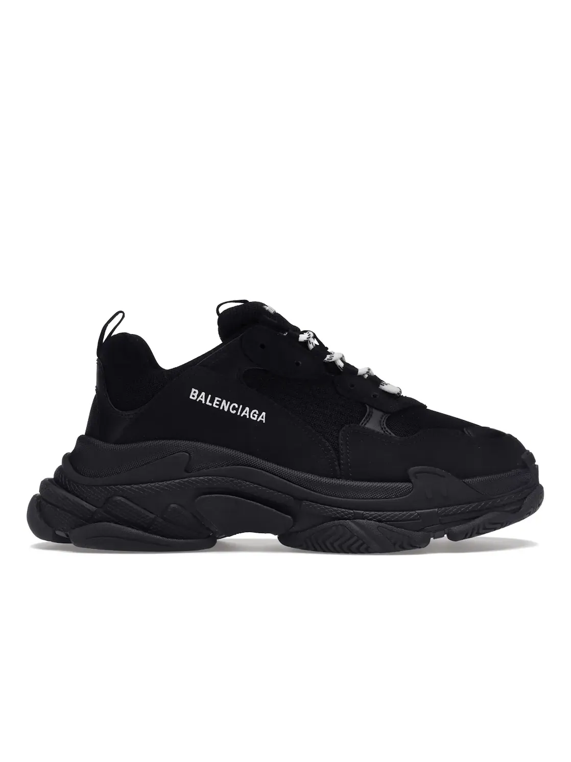 Кроссовки мужские Balenciaga Triple S, на массивной подошве — изображение 1 из 4, черный/черный