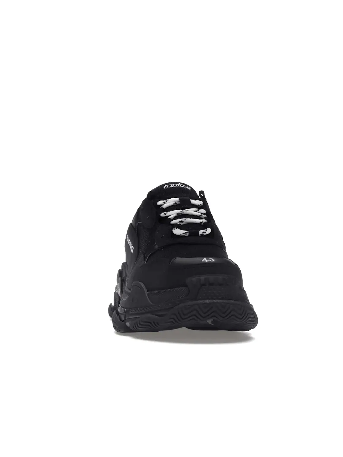 Кроссовки мужские Balenciaga Triple S, на массивной подошве — изображение 2 из 4, черный/черный