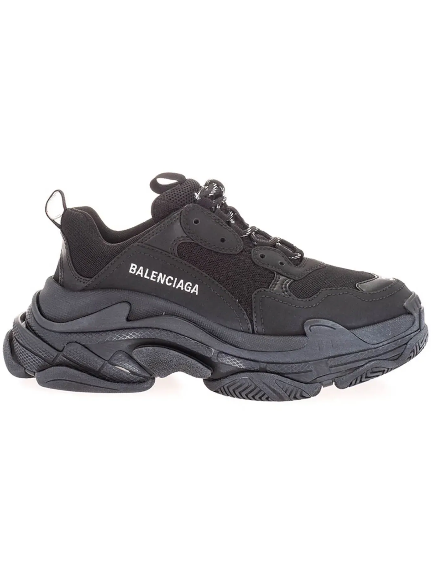 Кроссовки женские Balenciaga Triple S, с массивной подошвой — изображение 1 из 1, черный
