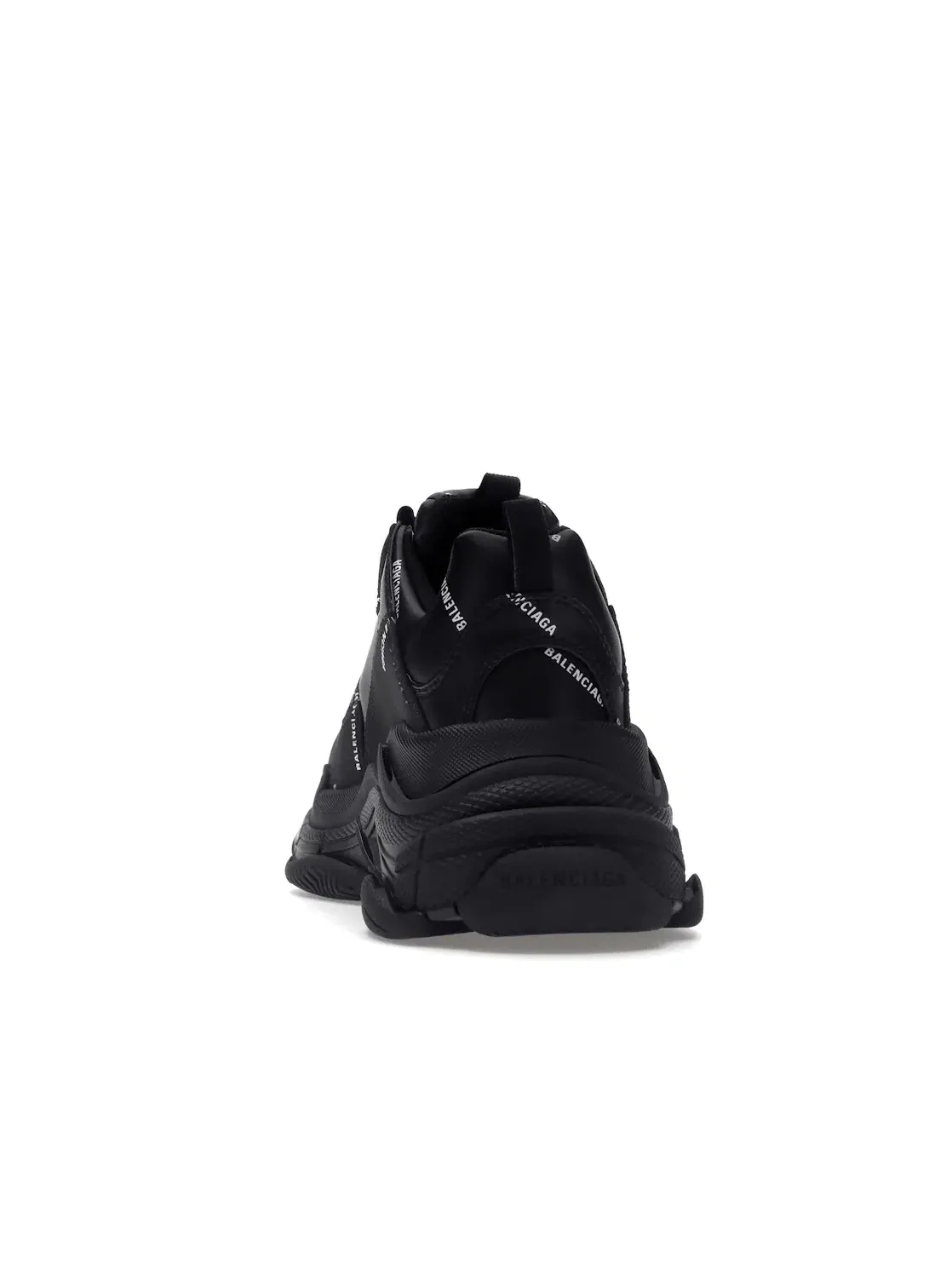 Кроссовки женские Balenciaga Triple S, с логотипом — изображение 4 из 4, черный