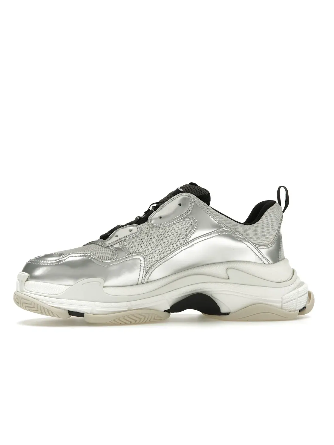 Кроссовки Balenciaga Triple S — изображение 3 из 4, черный/белый/серебристый