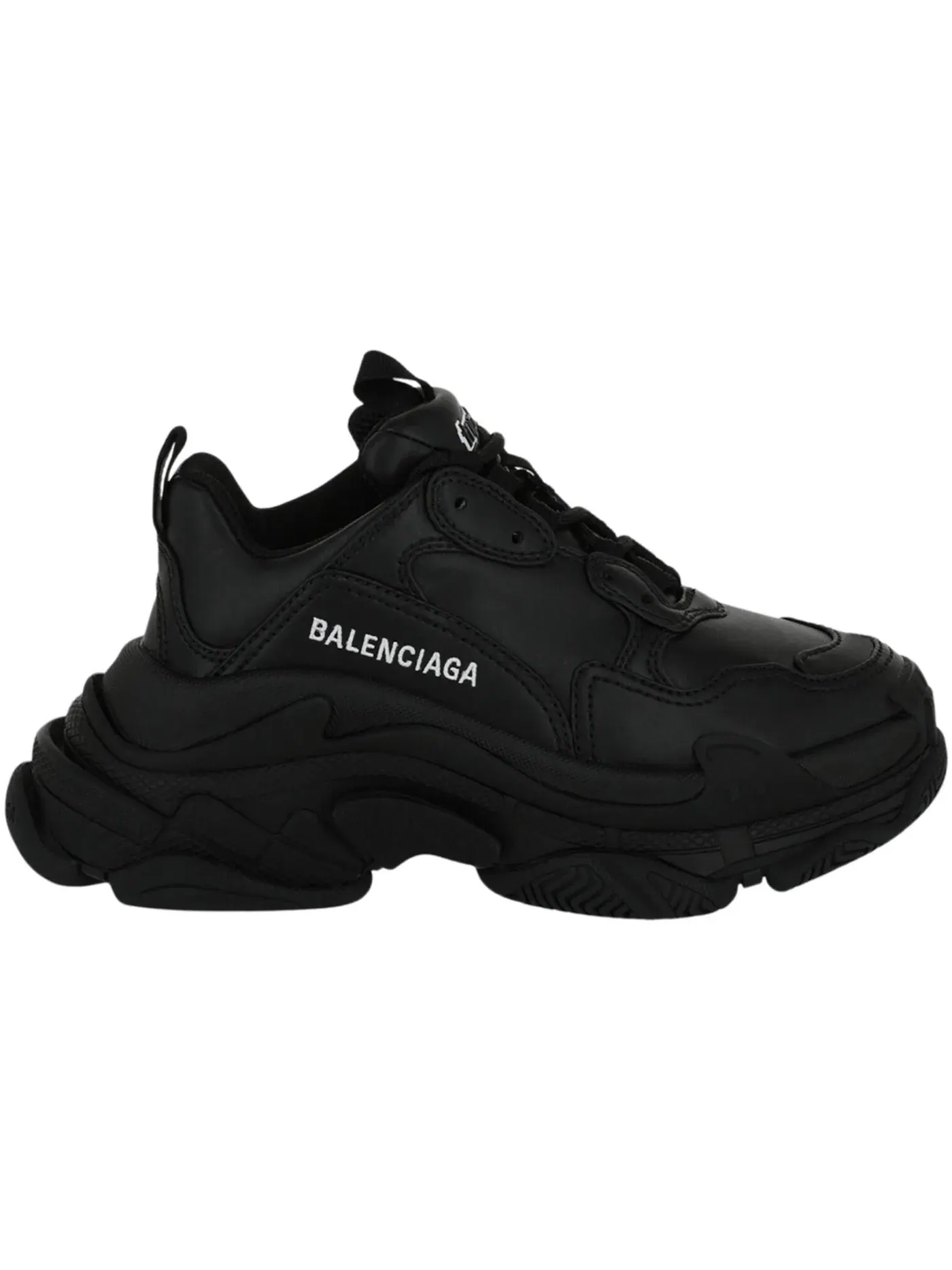 Кроссовки женские Balenciaga Triple S, массивный силуэт — изображение 1 из 3, черный