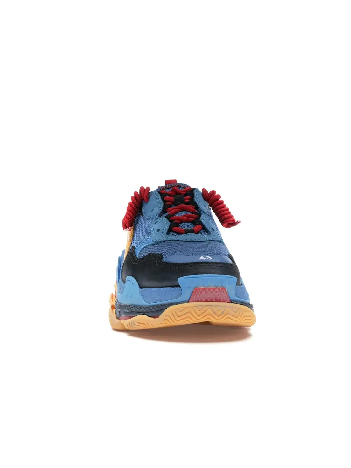 Кроссовки мужские Balenciaga Triple S, с массивной подошвой — изображение 2 из 4, синий оранжевый