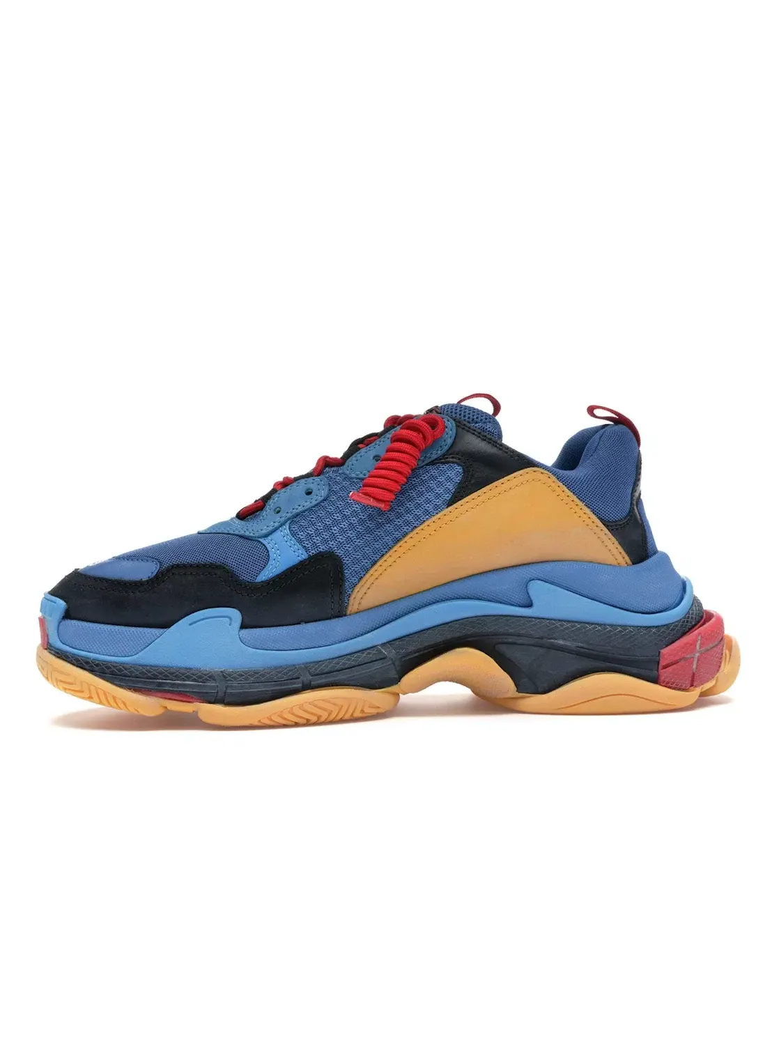 Кроссовки мужские Balenciaga Triple S, с массивной подошвой — изображение 3 из 4, синий оранжевый