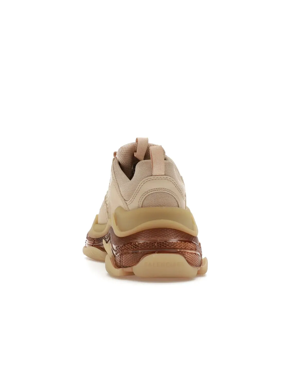Кроссовки женские Balenciaga Triple S Clear Sole — изображение 4 из 4, бежевый