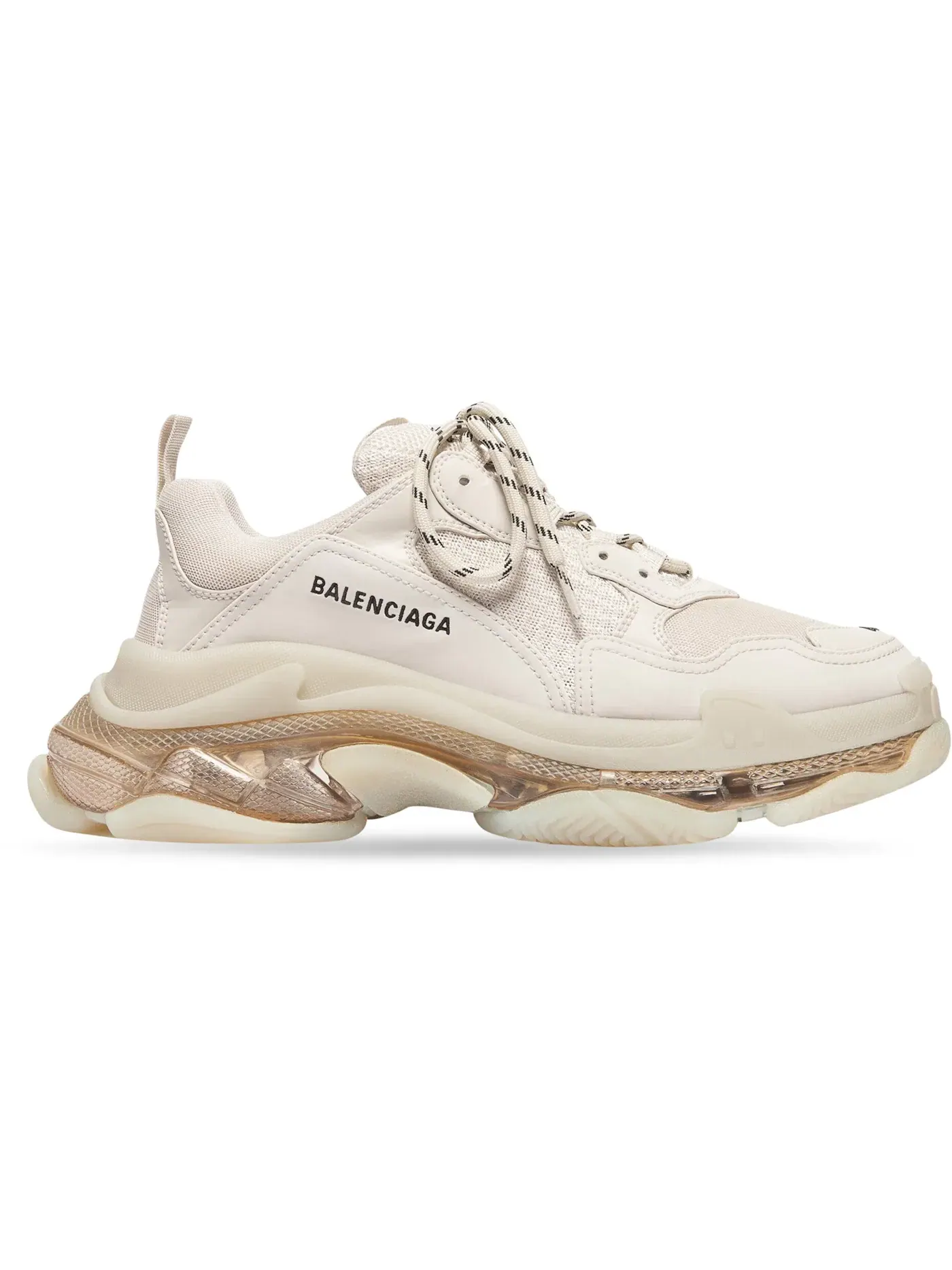 Кроссовки Balenciaga Triple S Clear Sole — изображение 1 из 1, бежевый