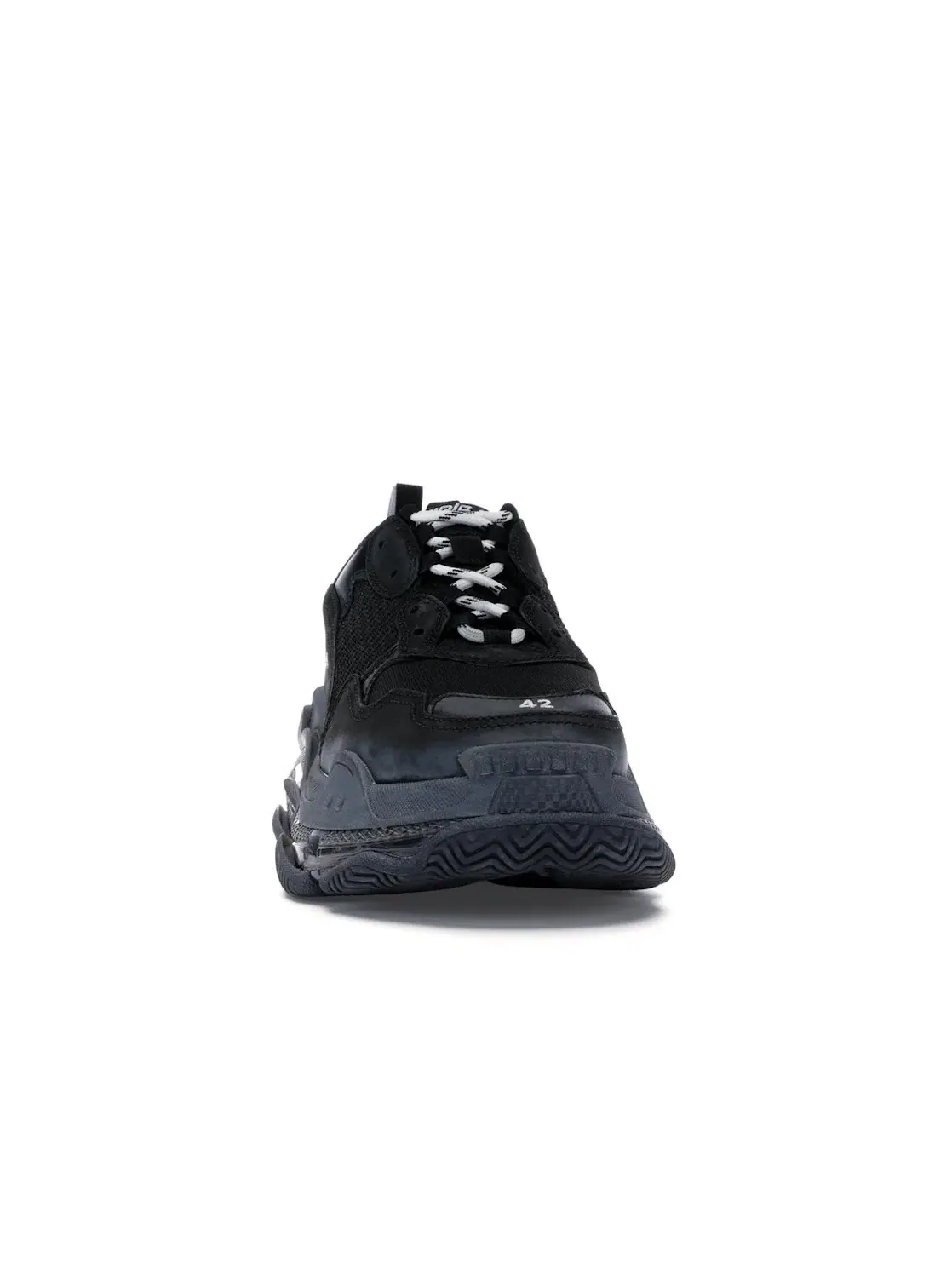 Кроссовки мужские Balenciaga Triple S Clear Sole Черные — изображение 2 из 4, черный/черный