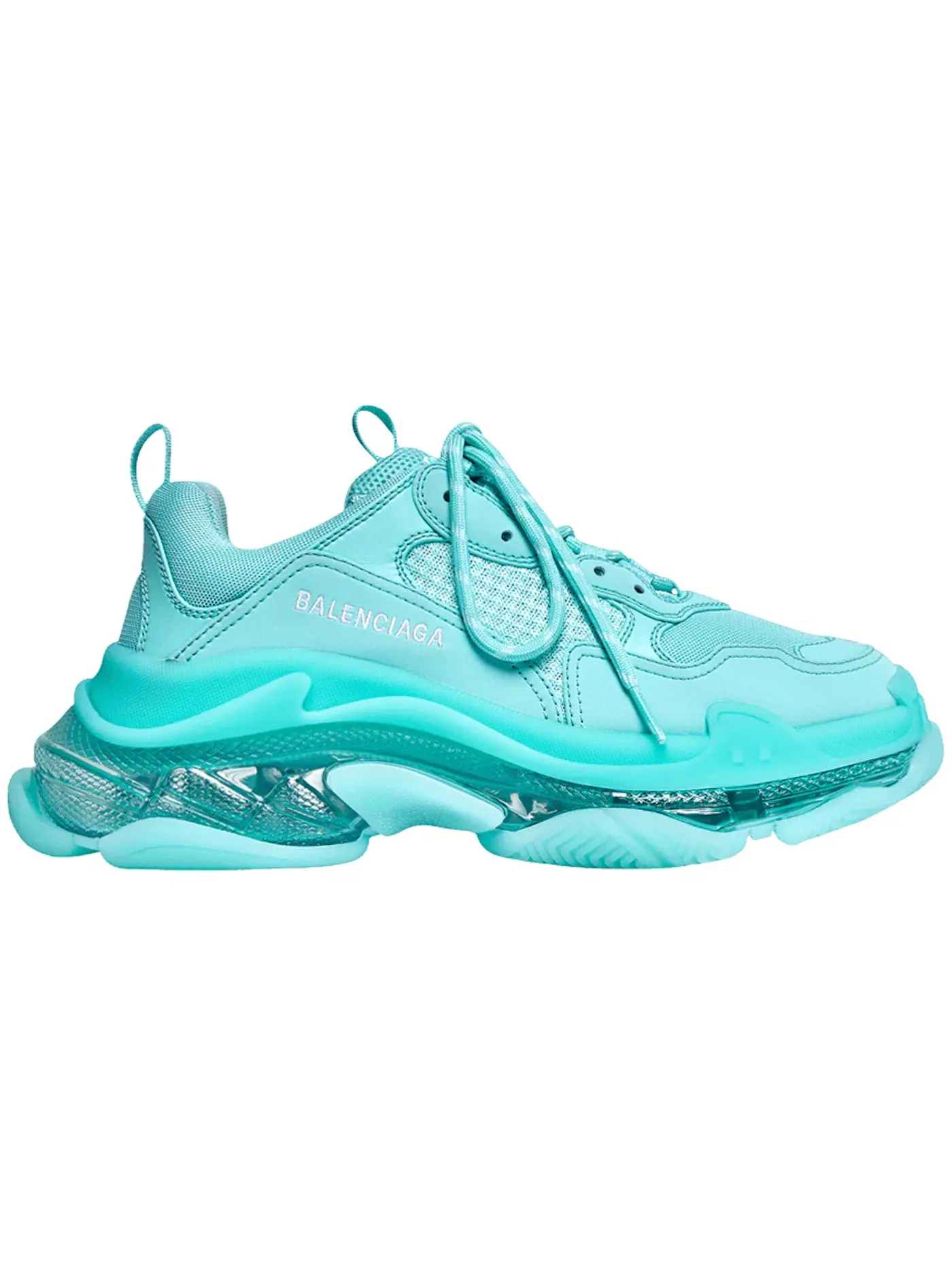 Кроссовки Balenciaga Triple S Clear Sole — изображение 1 из 1, синий
