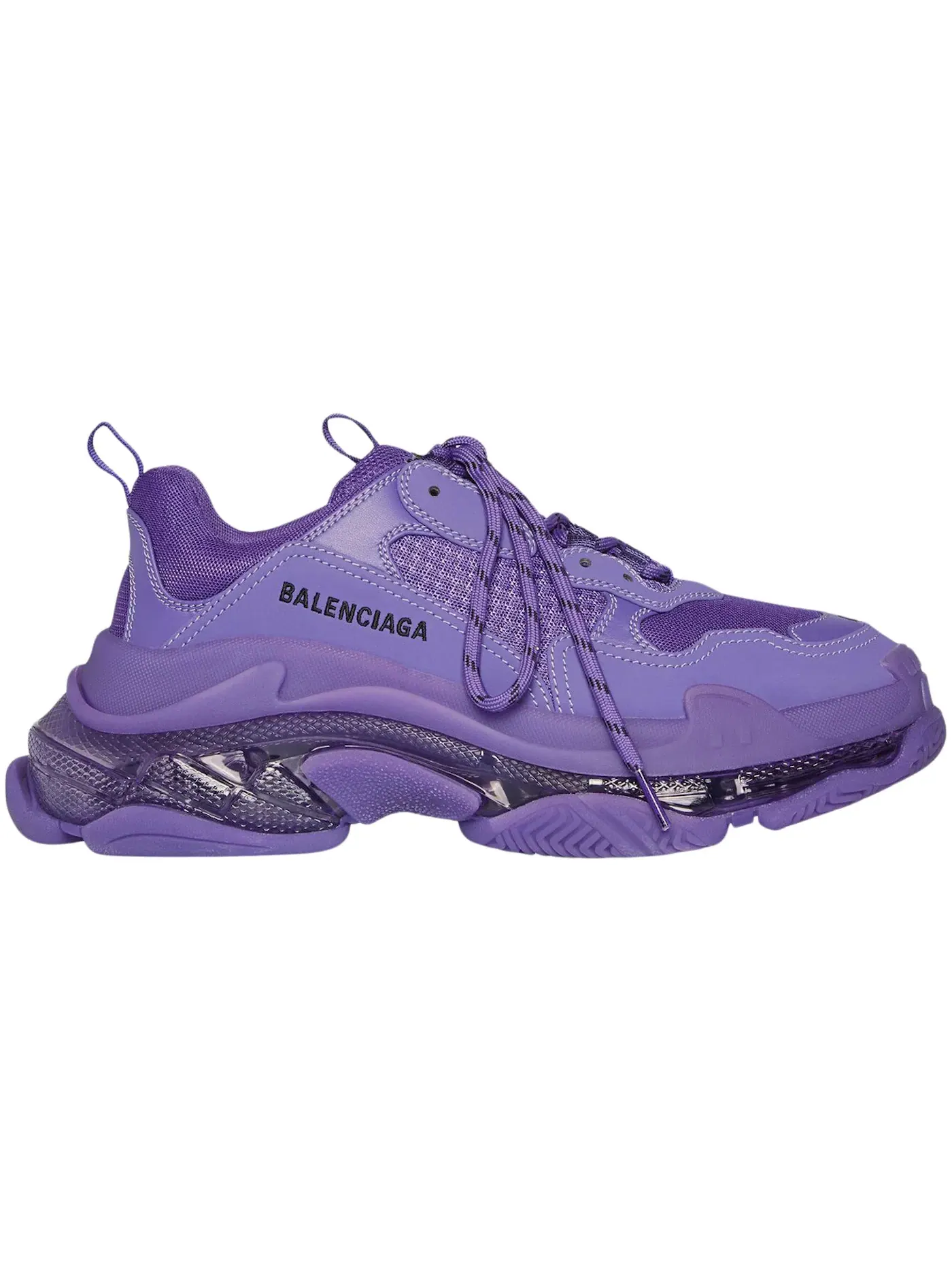Кроссовки женские Balenciaga Triple S Clear Sole — изображение 1 из 1, фиолетовый