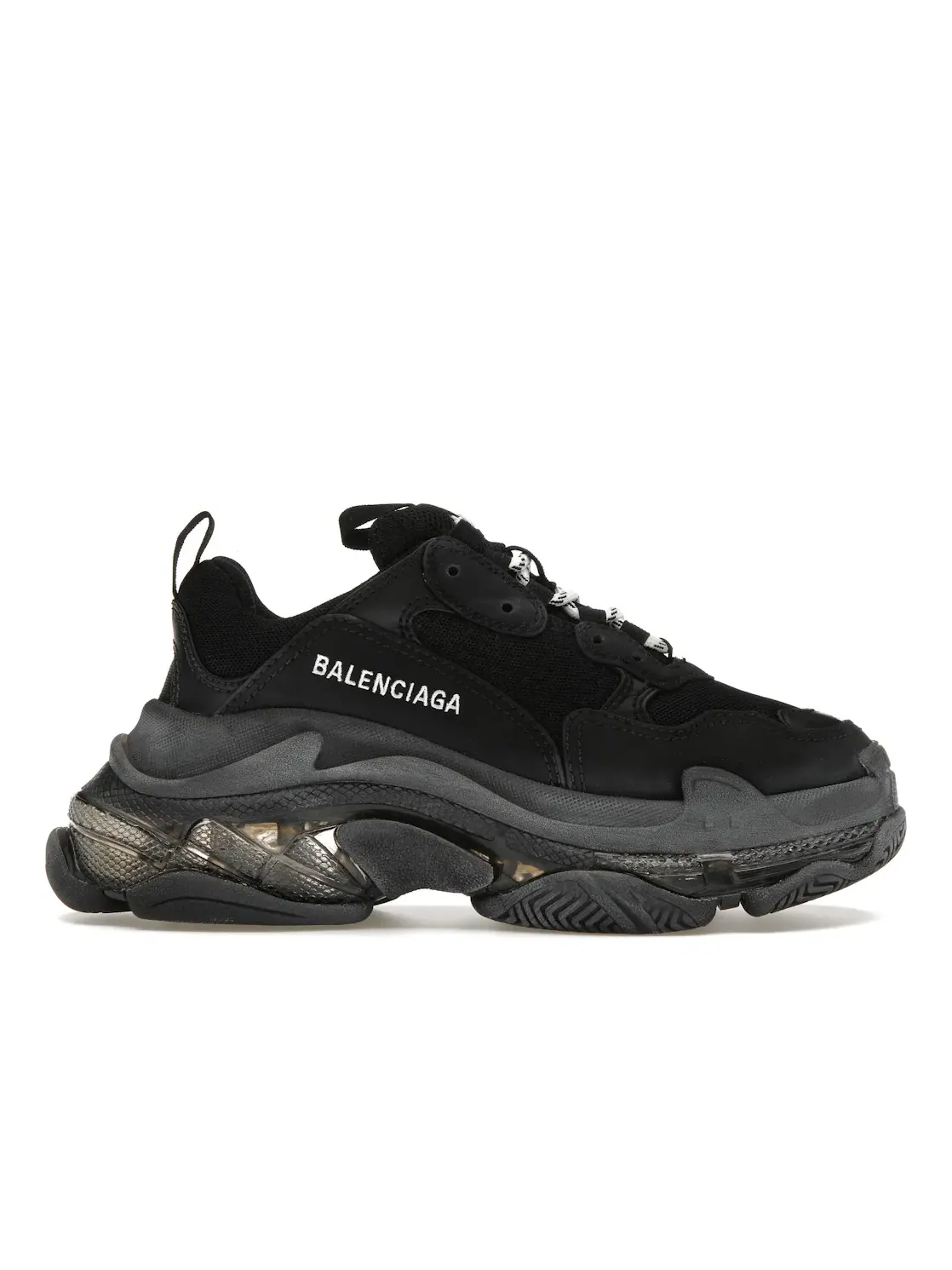 Кроссовки женские Balenciaga Triple S Clear Sole — изображение 1 из 4, черный