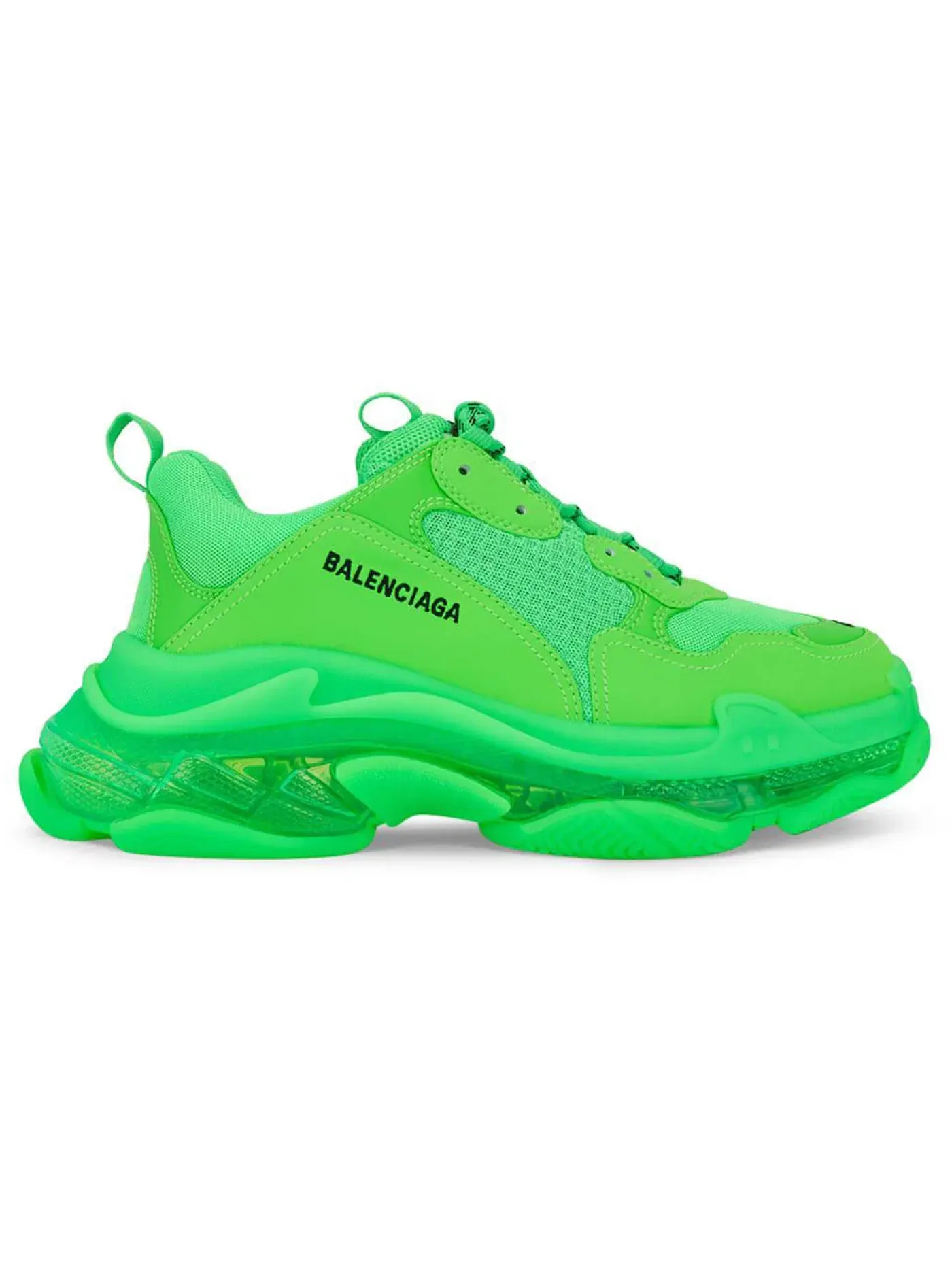 Кроссовки мужские Balenciaga Triple S Clear Sole — изображение 1 из 1, зеленый