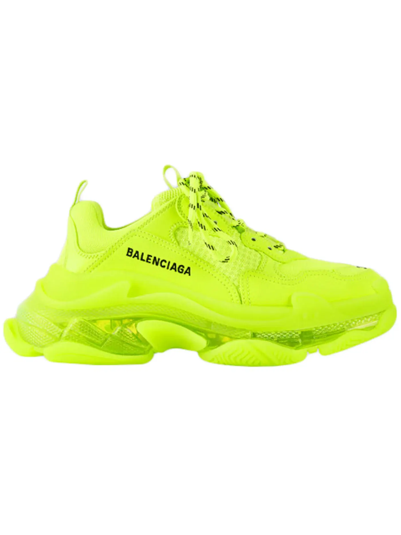 Кроссовки женские Balenciaga Triple S Clear Sole — изображение 1 из 1, желтый
