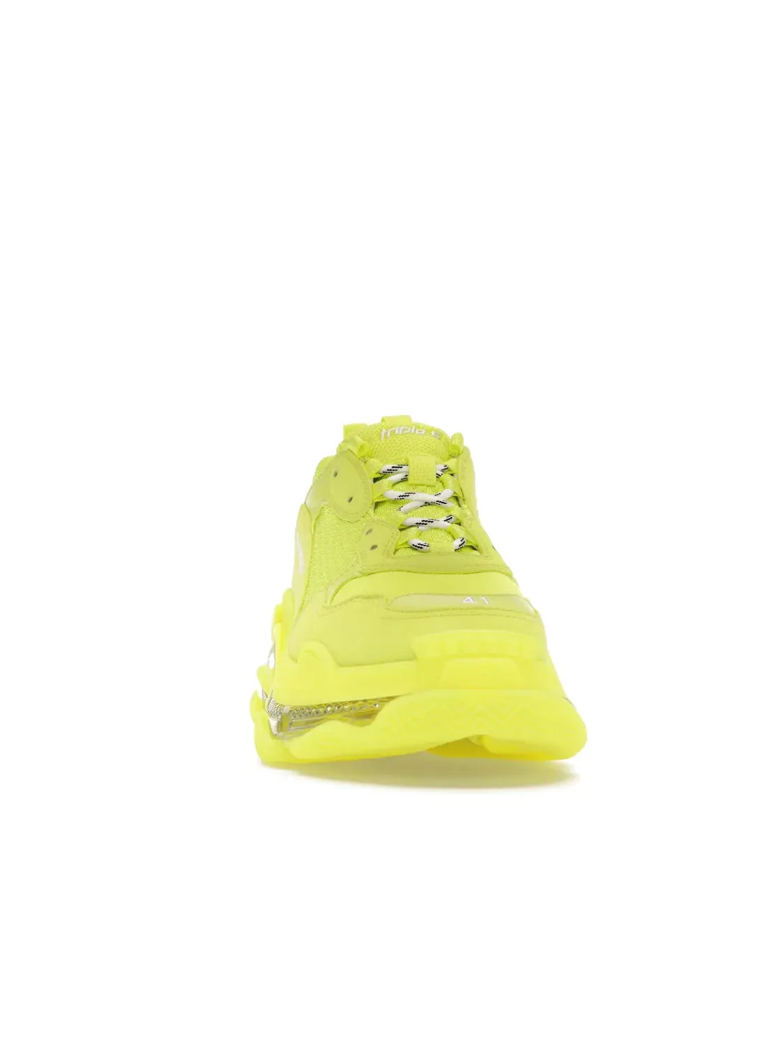 Кроссовки женские Balenciaga Triple S Clear Sole, Fluo Yellow — изображение 2 из 4, прозрачный