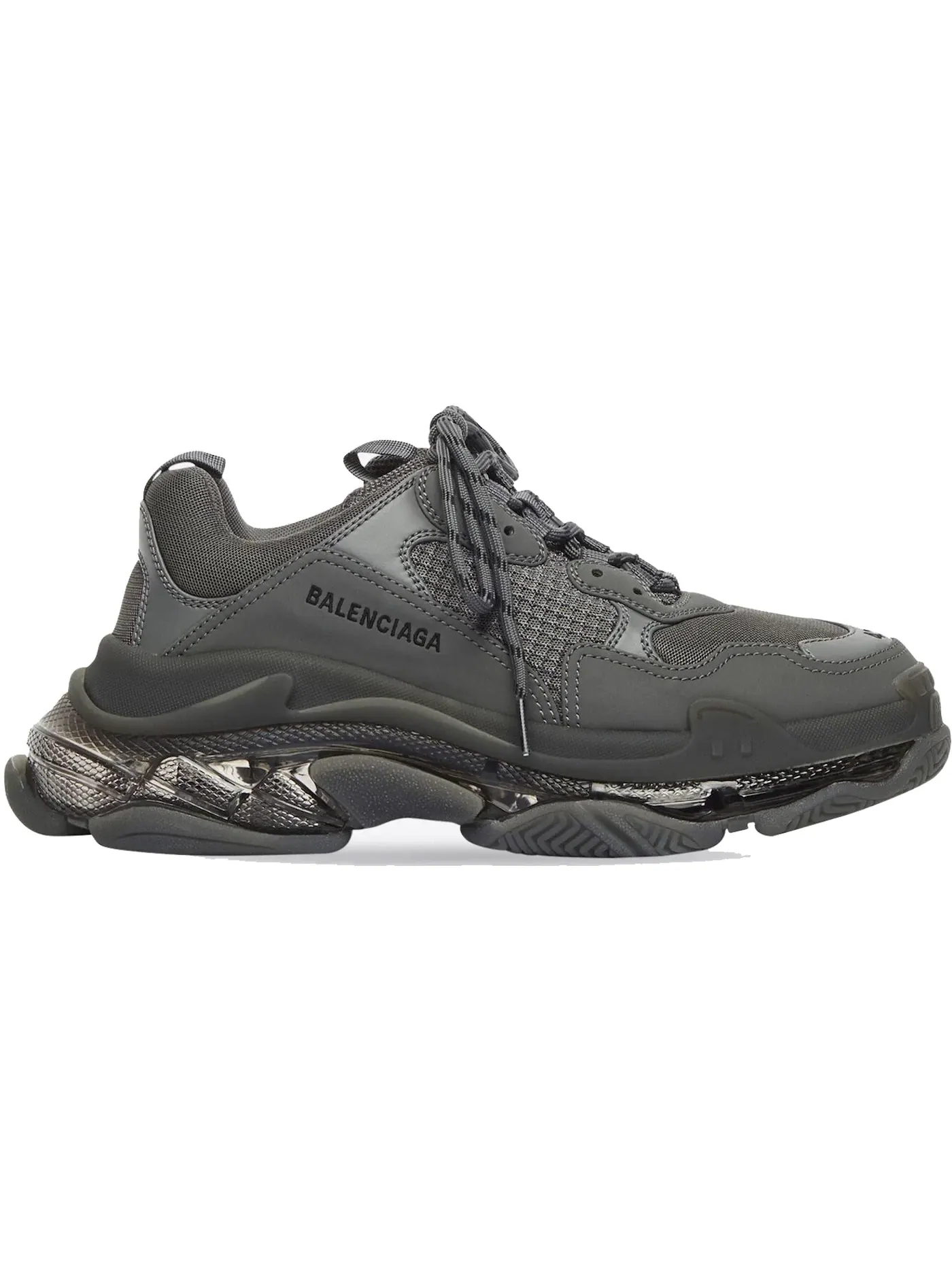 Кроссовки женские Balenciaga Triple S Clear Sole — изображение 1 из 1, серый