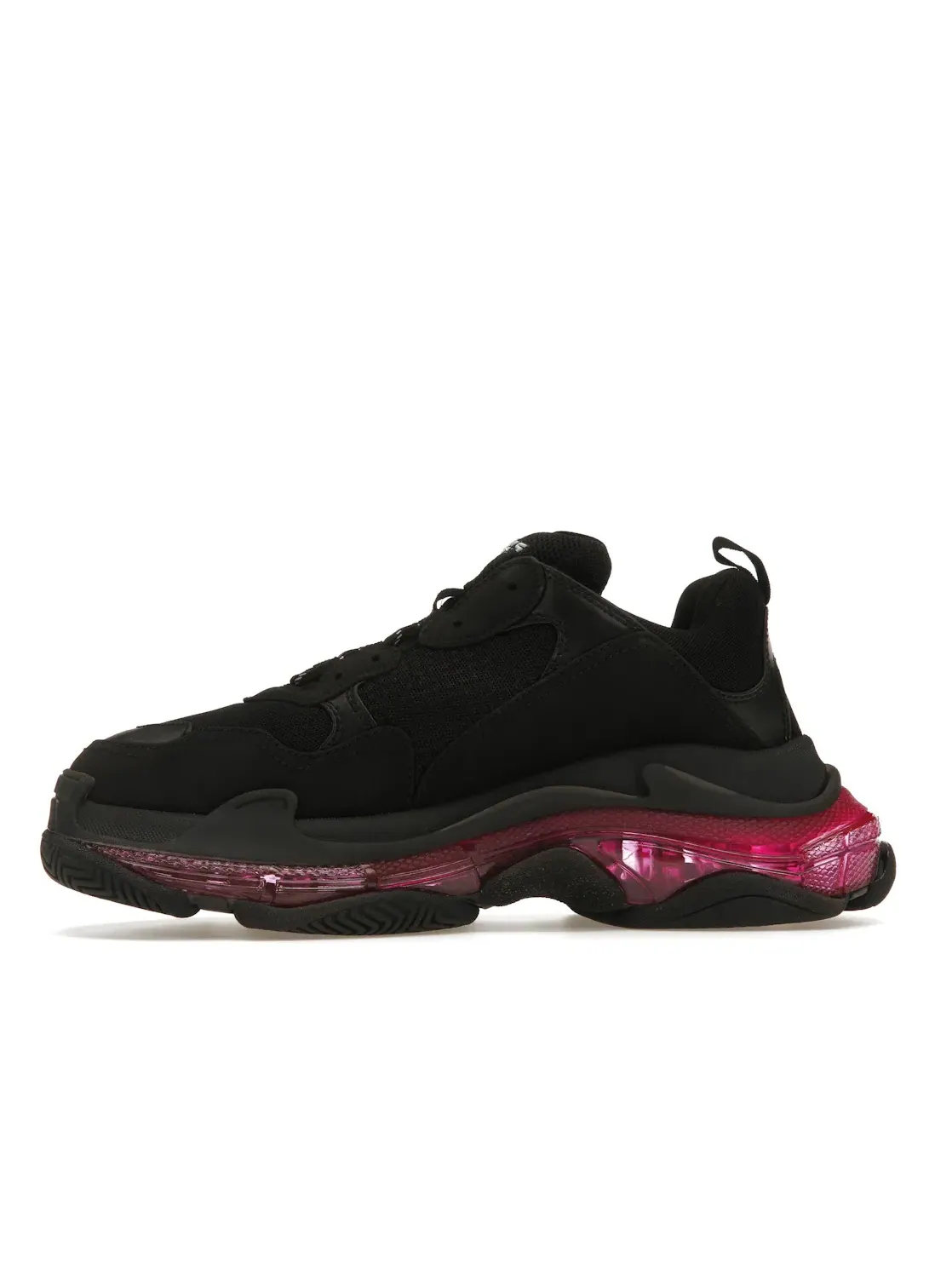 Кроссовки мужские Balenciaga Triple S Clear Sole — изображение 3 из 4, черный/розовый