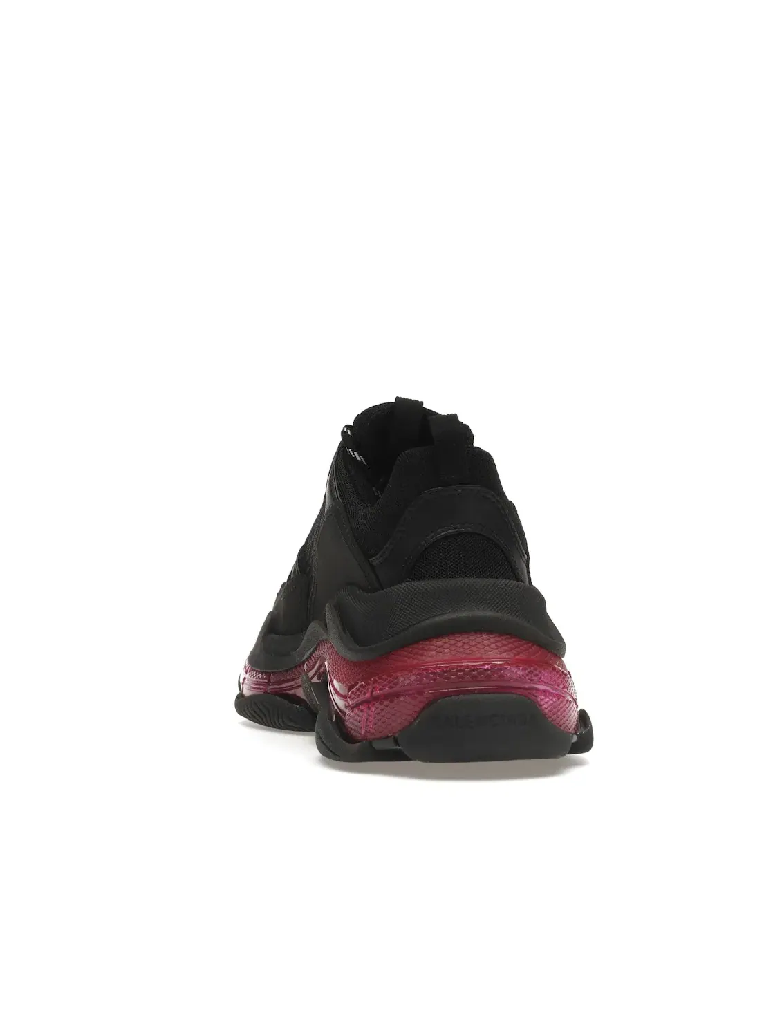 Кроссовки женские Balenciaga Triple S, с прозрачной подошвой — изображение 4 из 4, черный/розовый